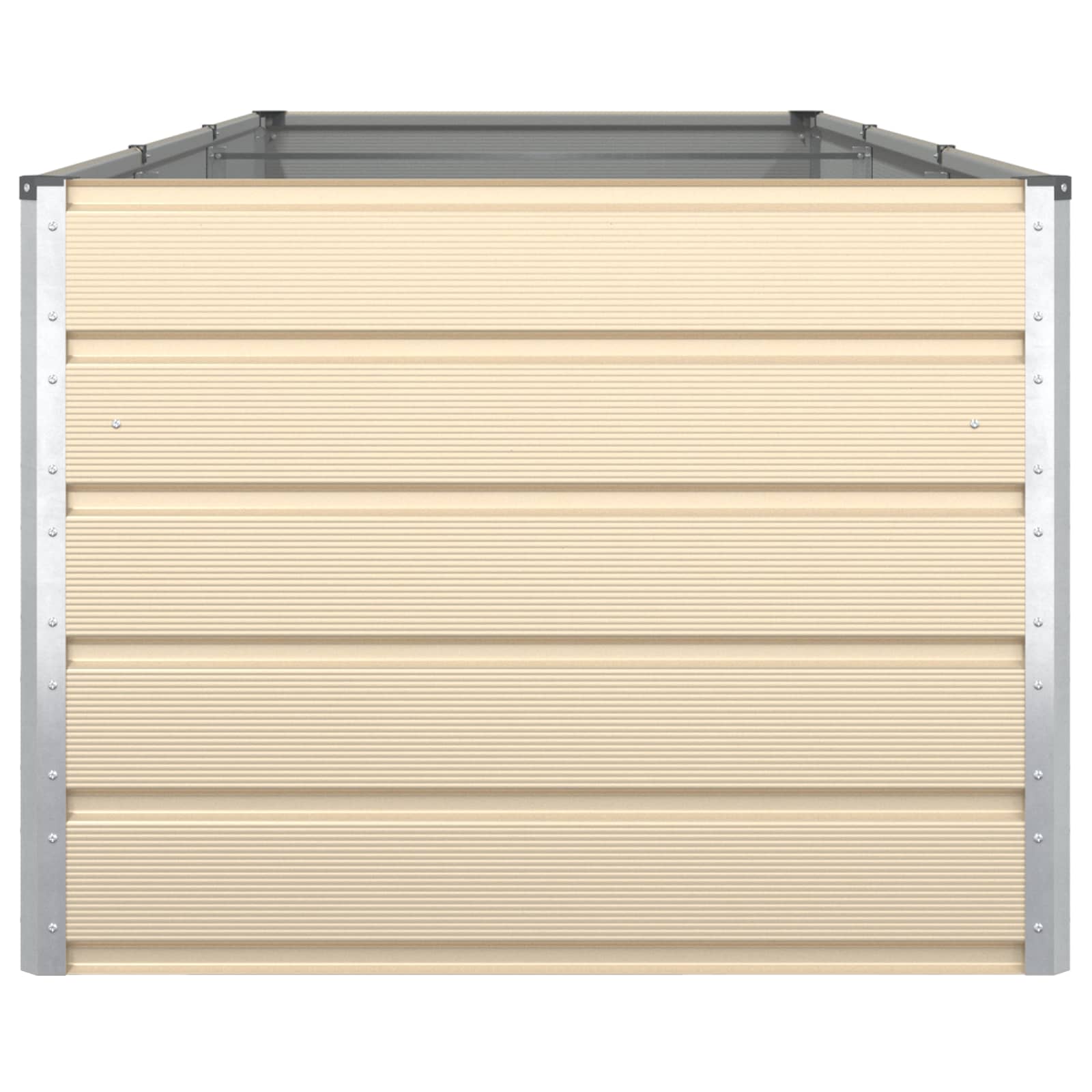 Fioriera Avorio 290 x 100 x 75 cm Acciaio zincato