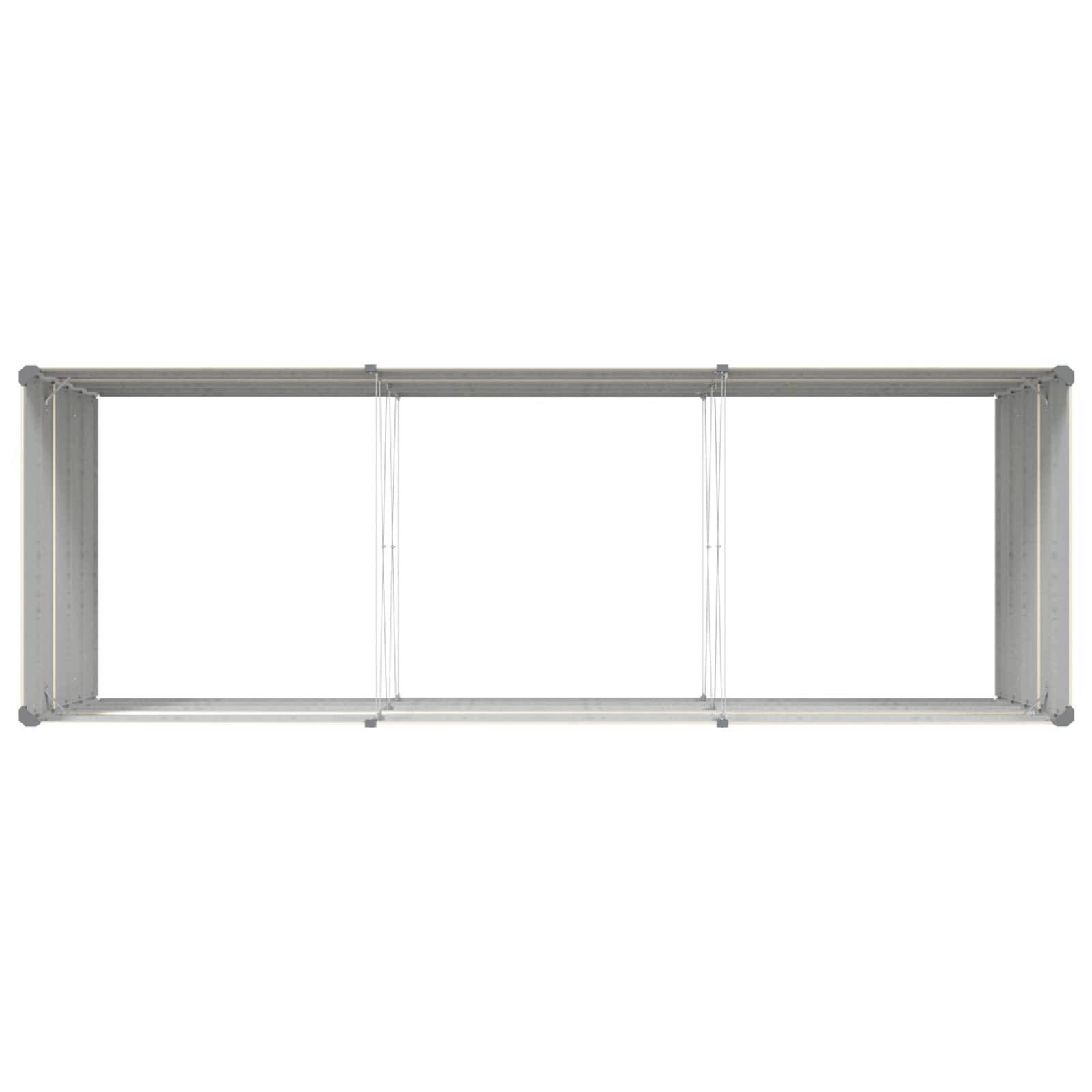 Fioriera Avorio 290 x 100 x 75 cm Acciaio zincato
