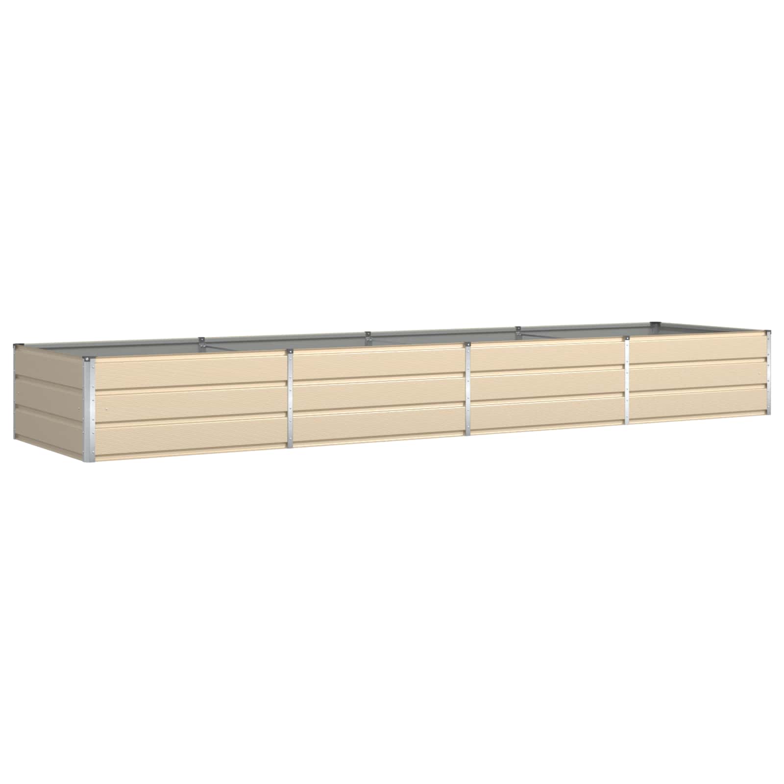 Fioriera Avorio 385 x 100 x 45 cm Acciaio zincato