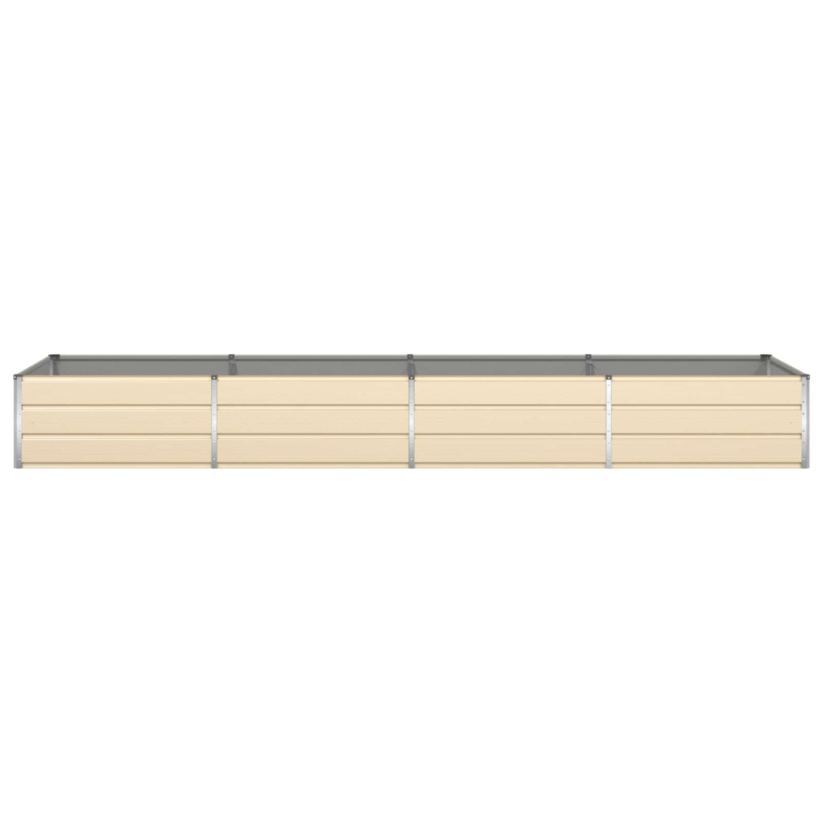 Fioriera Avorio 385 x 100 x 45 cm Acciaio zincato