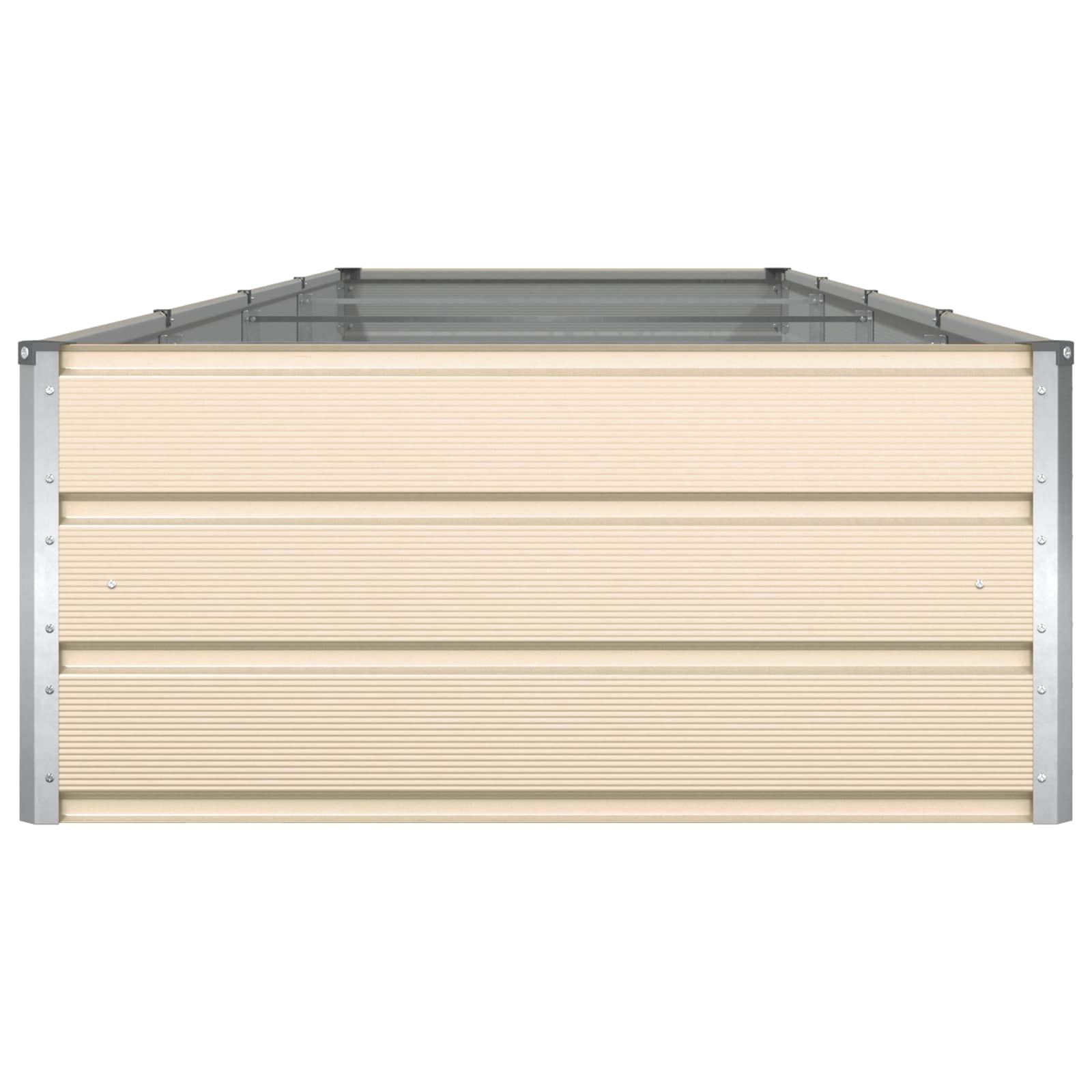 Fioriera Avorio 385 x 100 x 45 cm Acciaio zincato