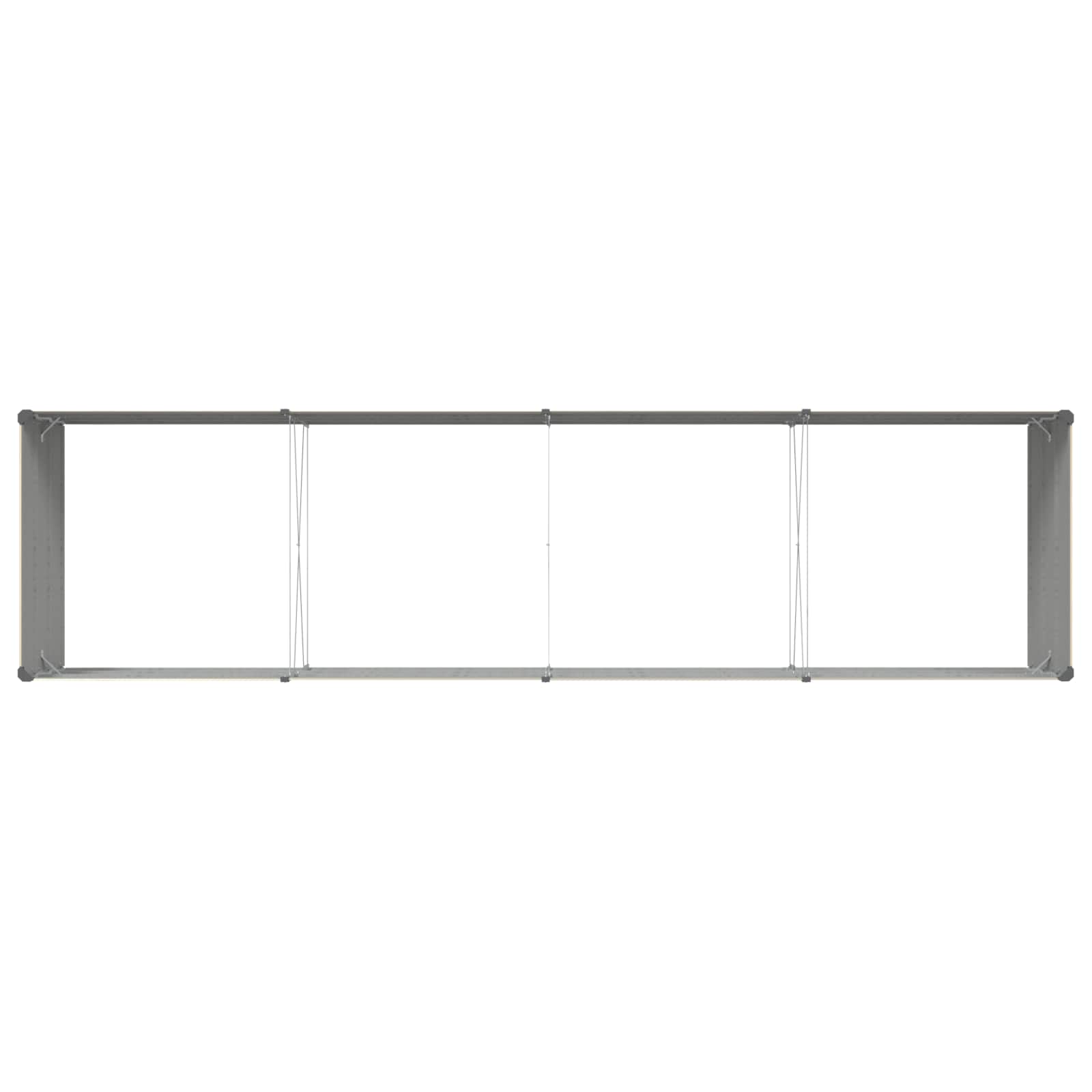 Fioriera Avorio 385 x 100 x 45 cm Acciaio zincato