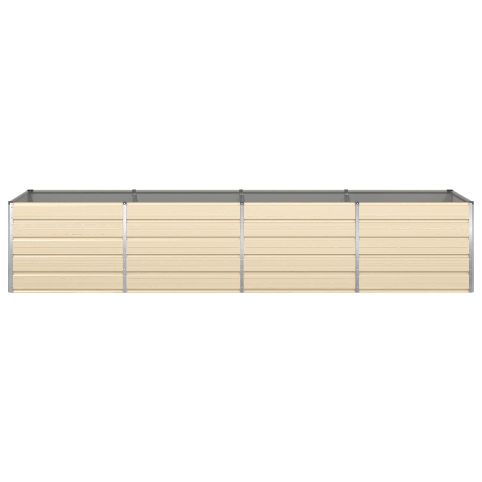Fioriera Avorio 385 x 100 x 75 cm Acciaio zincato