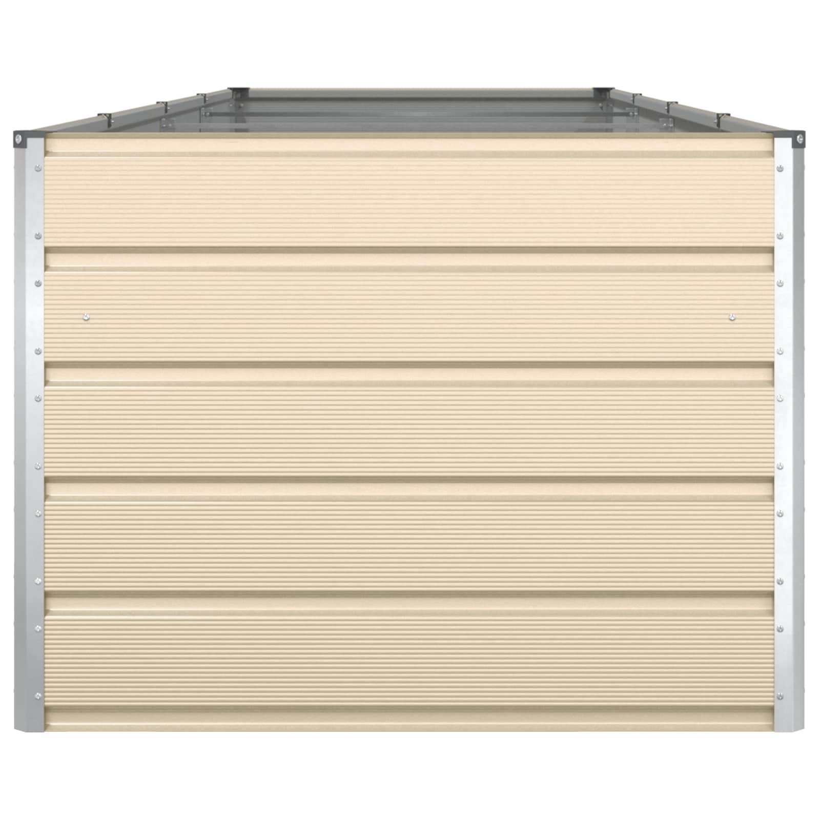 Fioriera Avorio 385 x 100 x 75 cm Acciaio zincato
