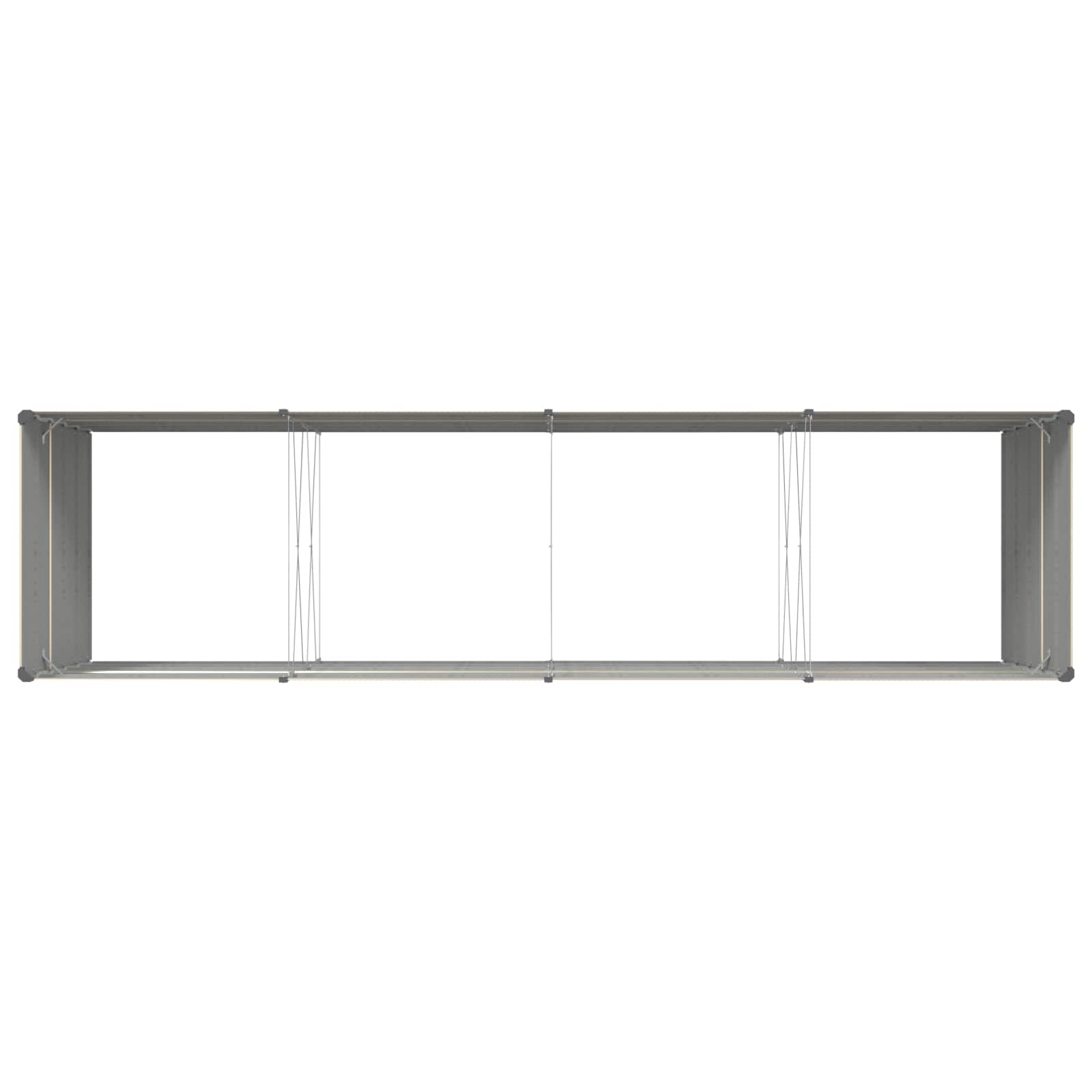 Fioriera Avorio 385 x 100 x 75 cm Acciaio zincato