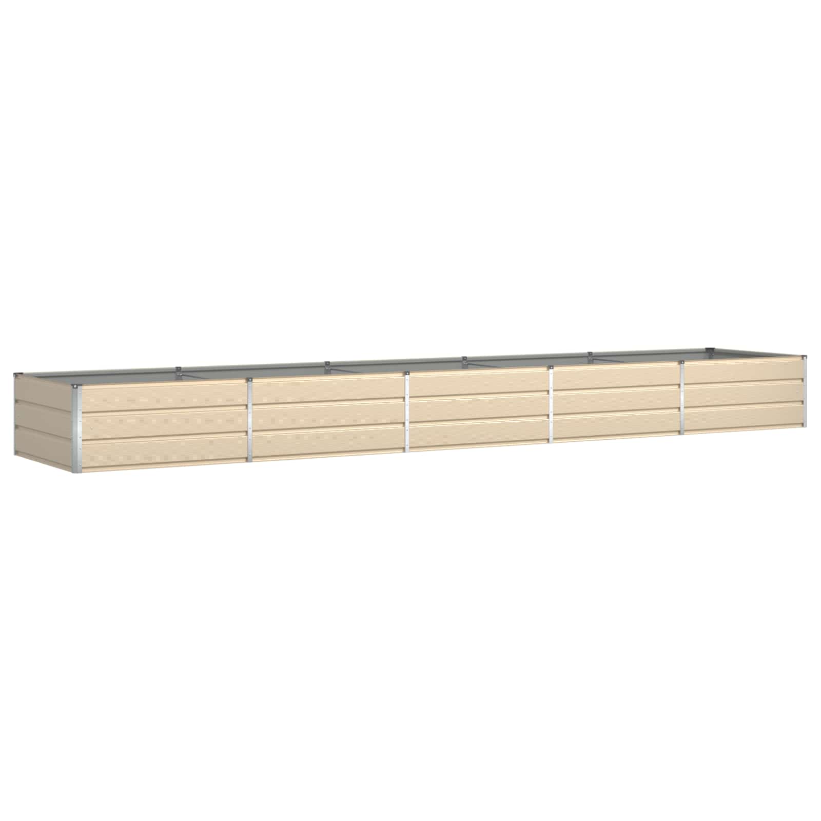 Fioriera Avorio 480 x 100 x 45 cm Acciaio zincato