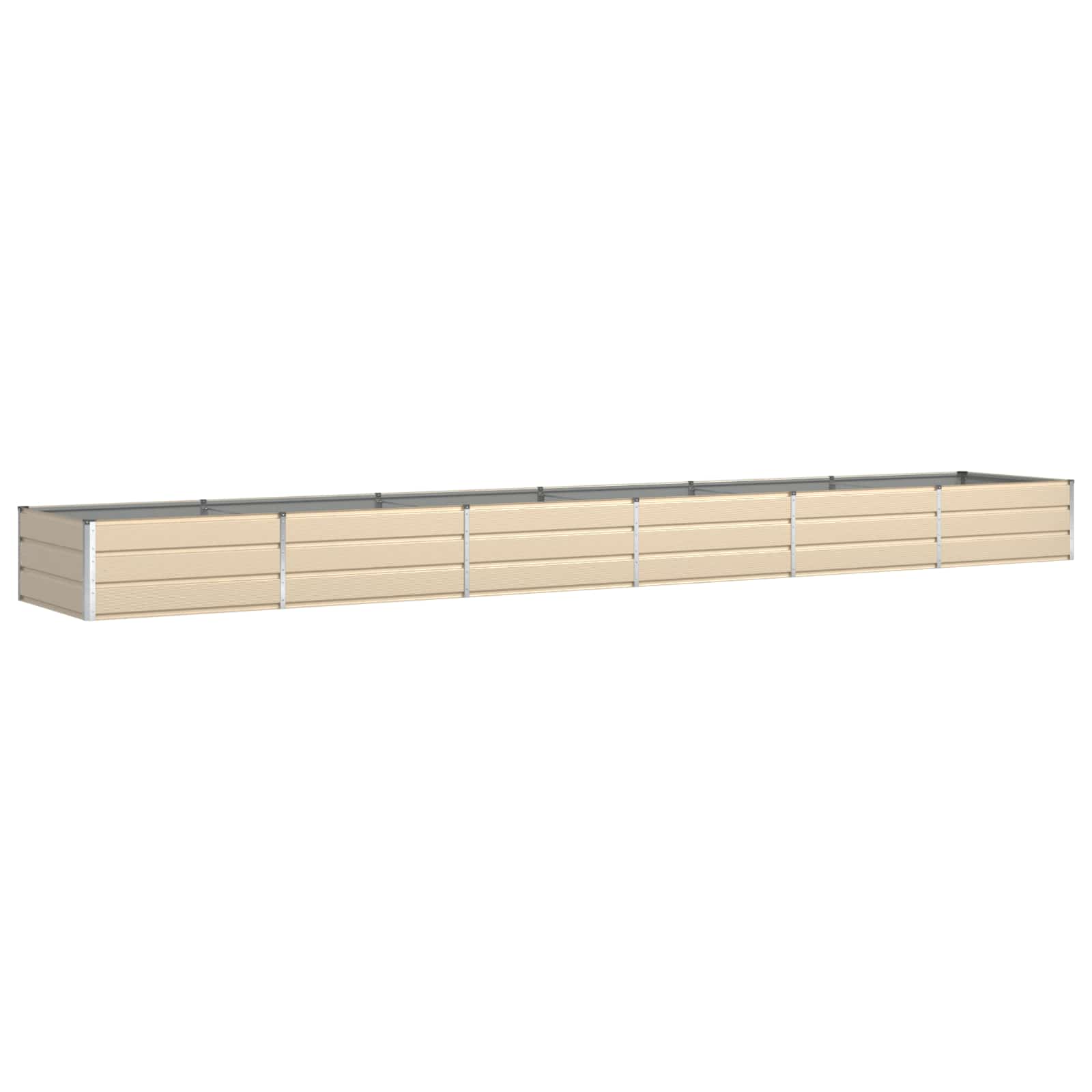 Fioriera Avorio 580 x 100 x 45 cm Acciaio zincato