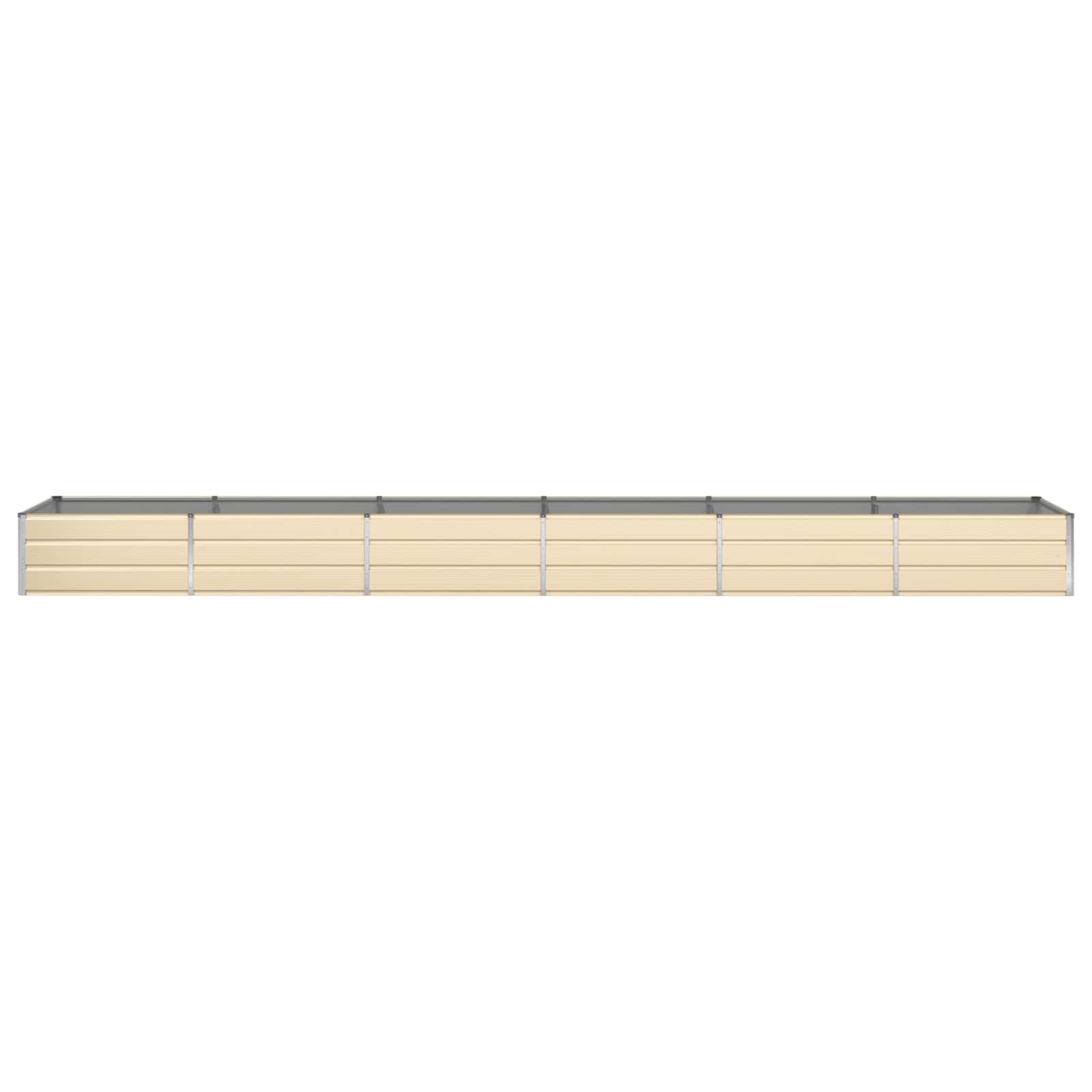 Fioriera Avorio 580 x 100 x 45 cm Acciaio zincato