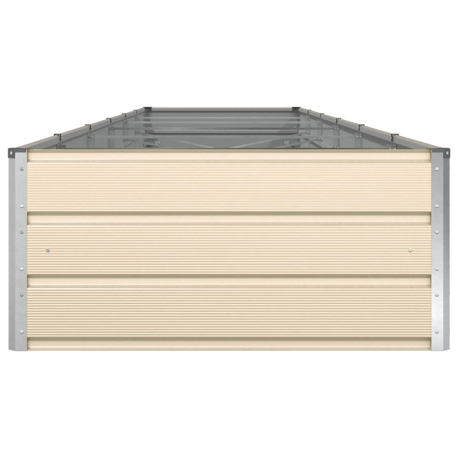 Fioriera Avorio 580 x 100 x 45 cm Acciaio zincato