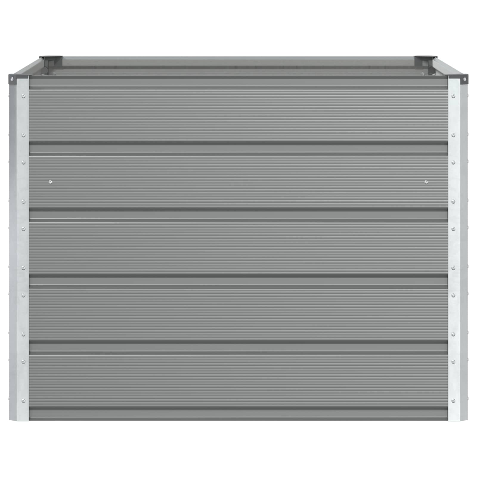 Fioriera Grigio chiaro 100 x 100 x 75 cm Acciaio