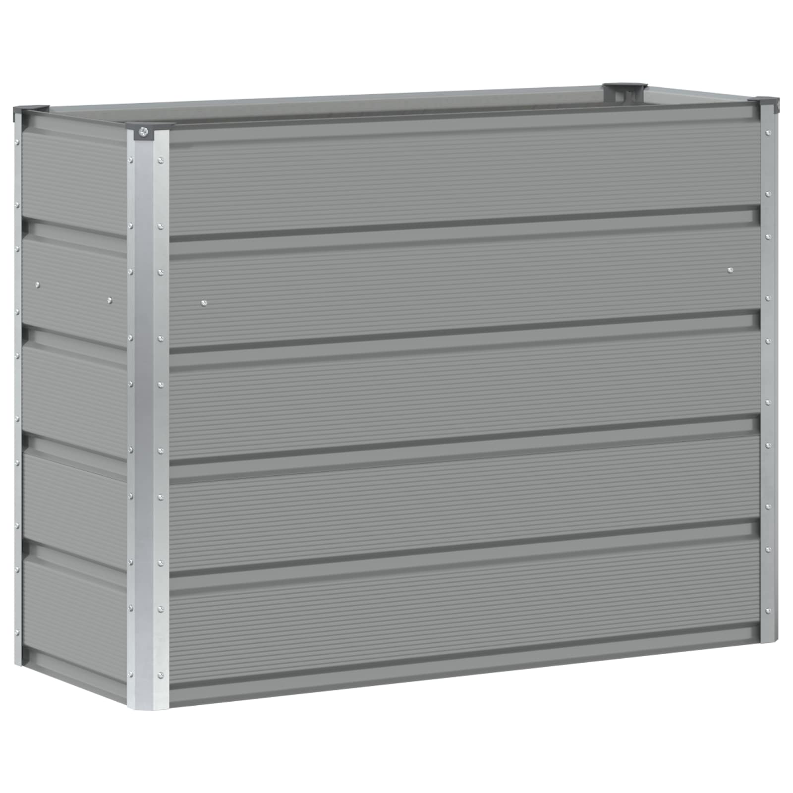 Fioriera Grigio chiaro 100 x 40 x 75 cm Acciaio