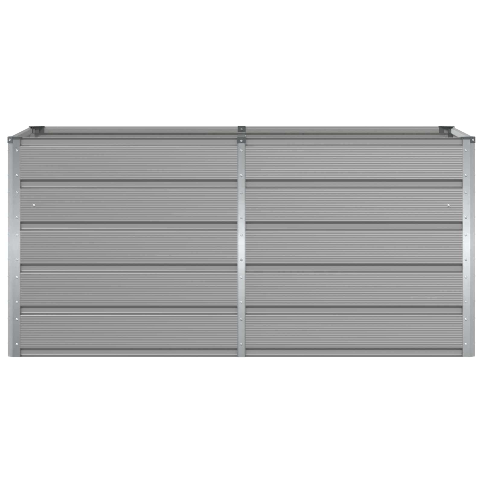 Fioriera Grigio chiaro 160 x 80 x 75 cm Acciaio