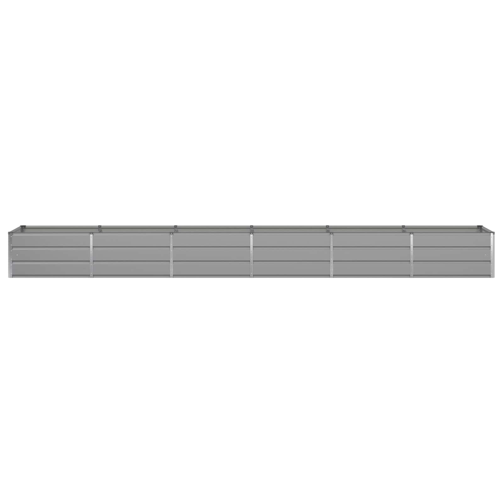 Fioriera Grigio chiaro 480 x 80 x 45 cm Acciaio