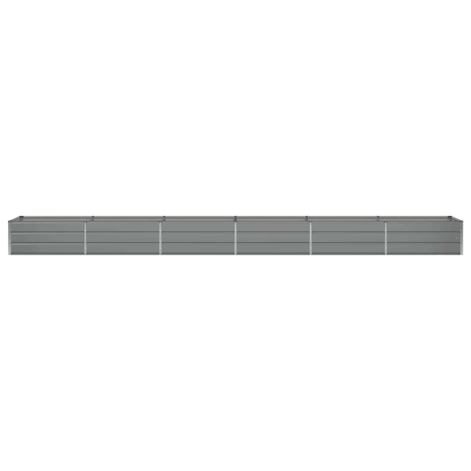 Fioriera Grigio chiaro 600 x 80 x 45 cm Acciaio