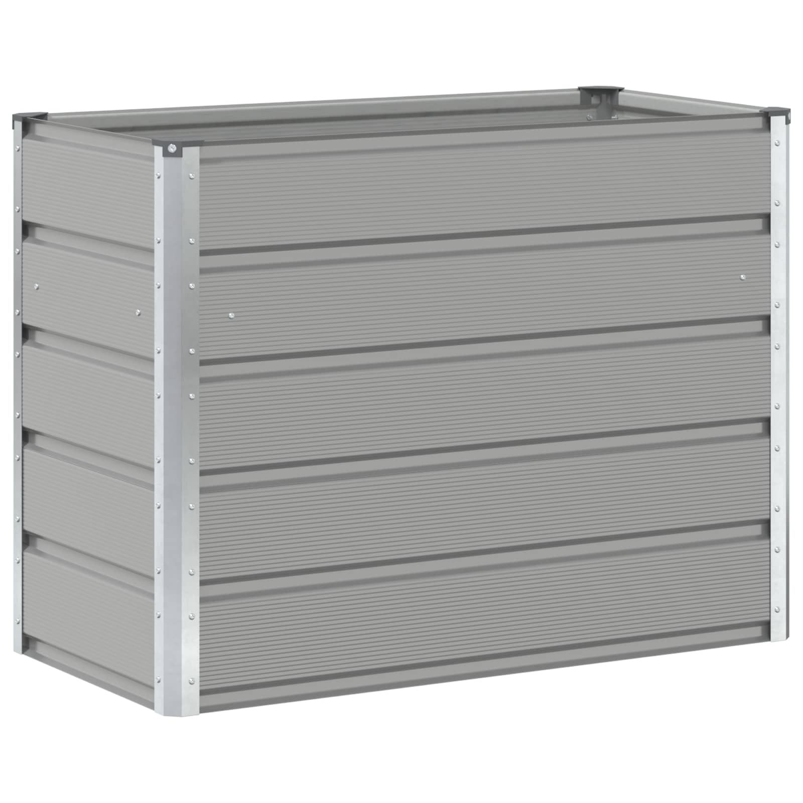 Fioriera Grigio chiaro 100 x 50 x 77 cm Acciaio zincato