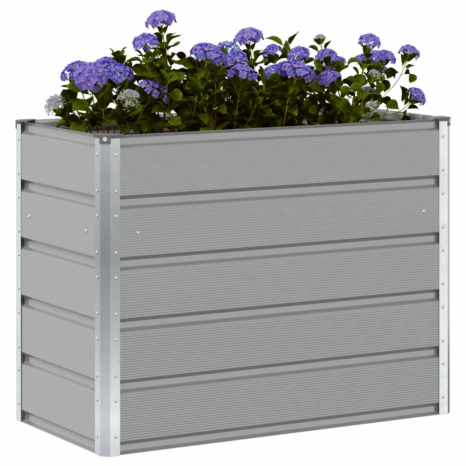 Fioriera Grigio chiaro 100 x 50 x 77 cm Acciaio zincato