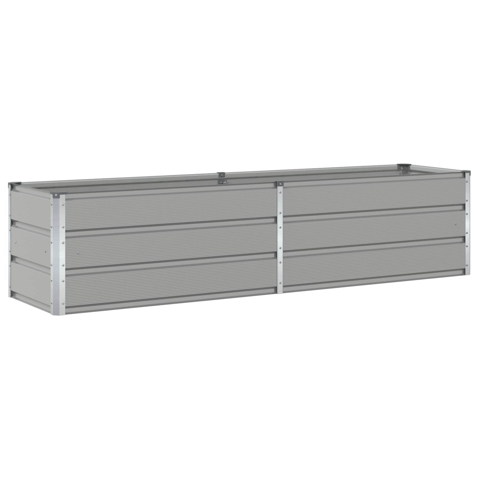 Fioriera Grigio chiaro 195 x 50 x 45 cm Acciaio zincato