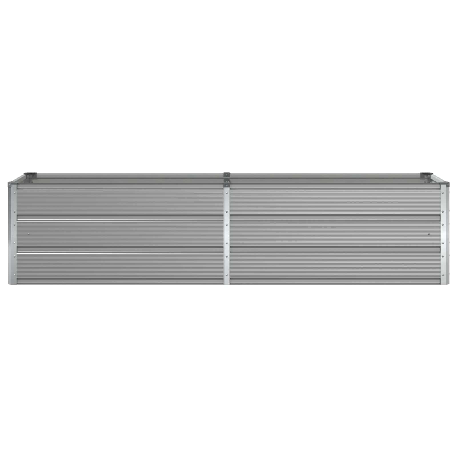 Fioriera Grigio chiaro 195 x 50 x 45 cm Acciaio zincato