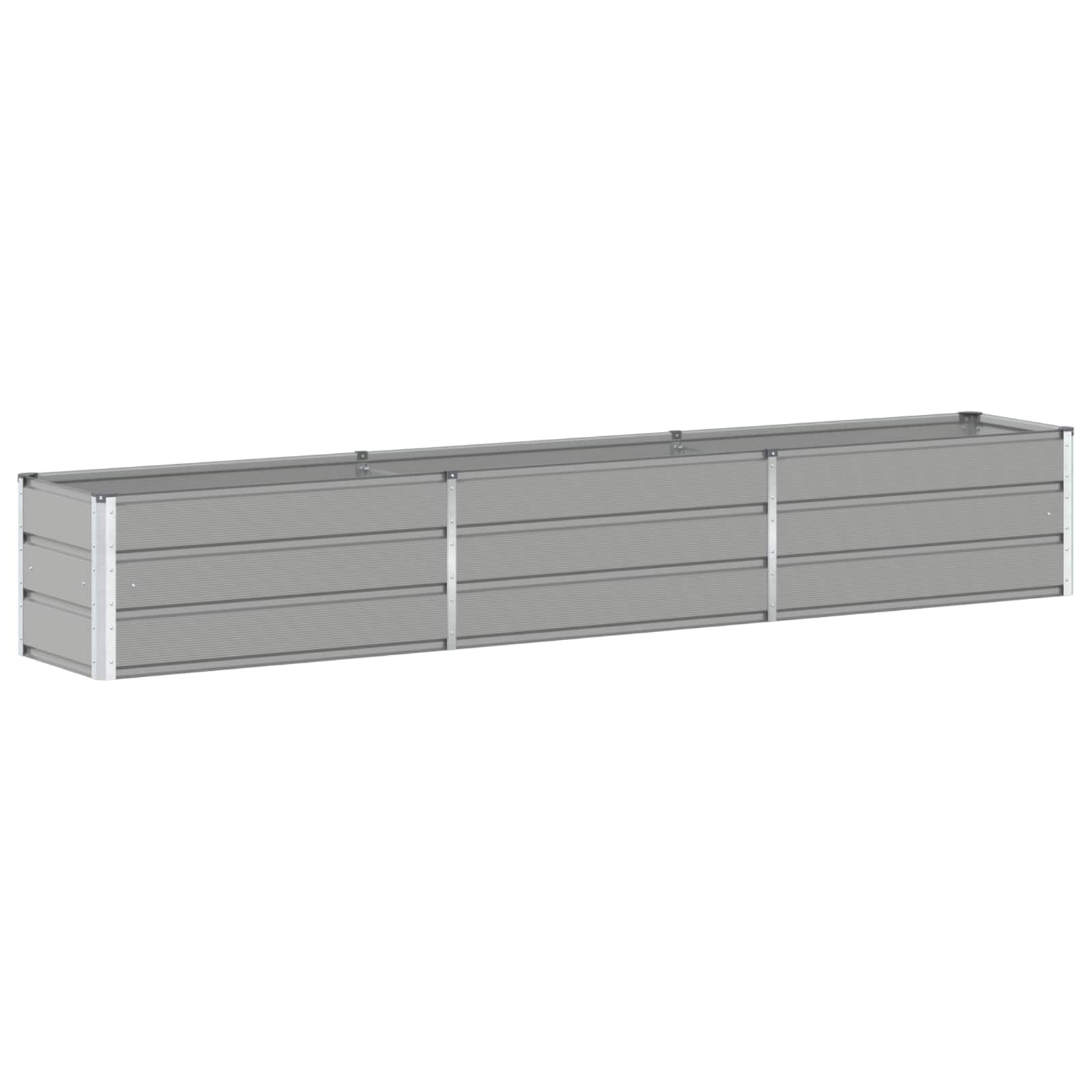 Fioriera Grigio chiaro 290 x 50 x 45 cm Acciaio zincato