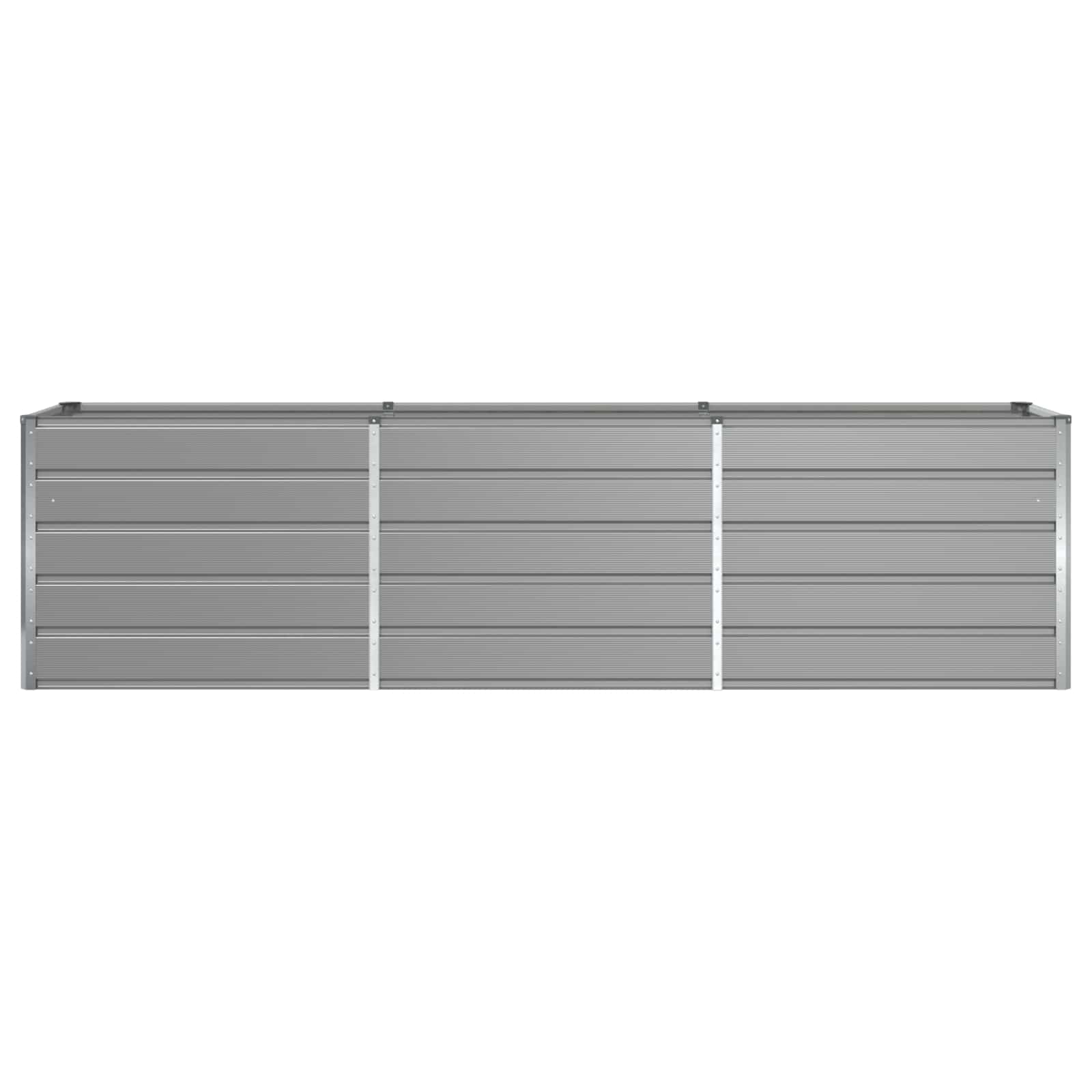 Fioriera Grigio chiaro 290 x 50 x 75 cm Acciaio zincato