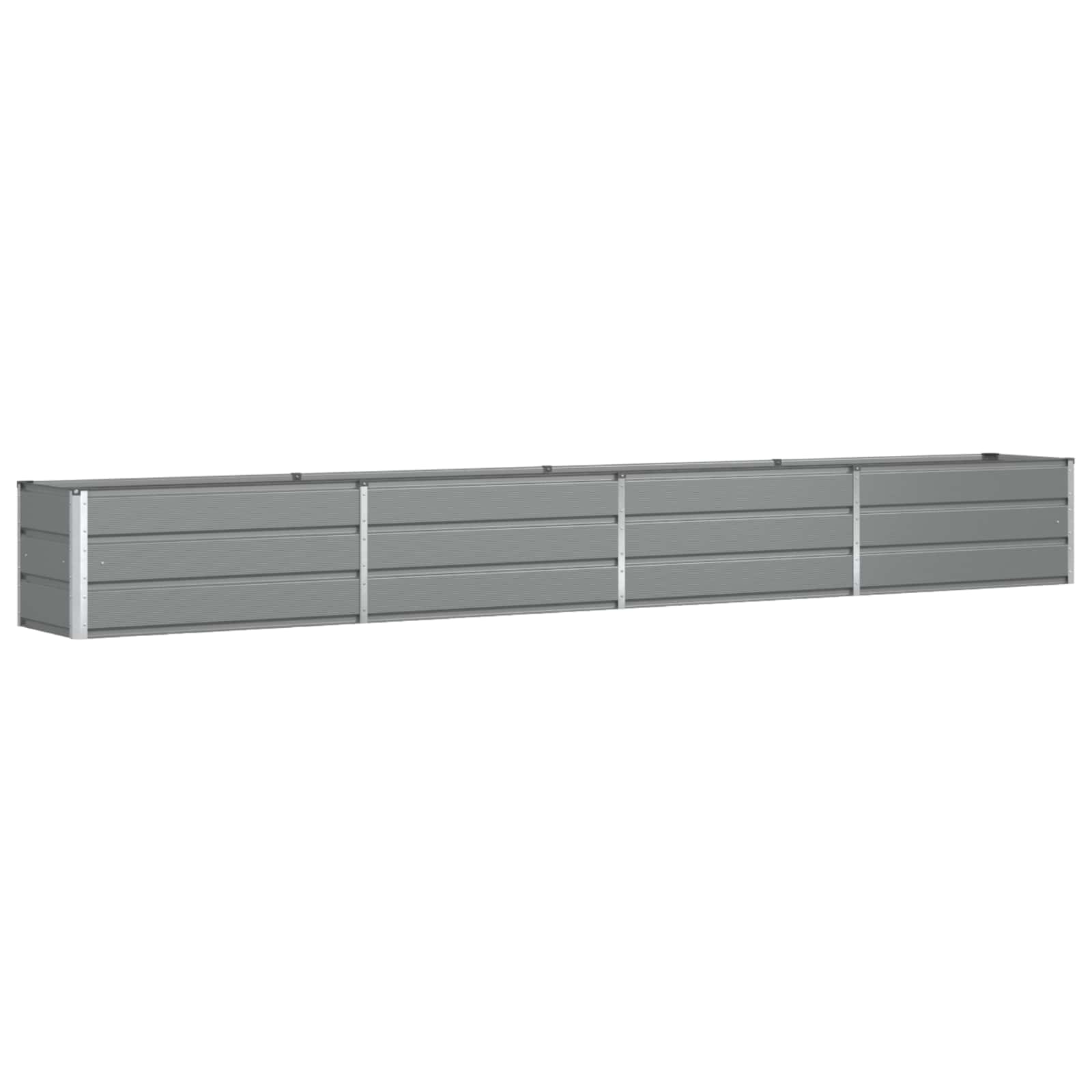 Fioriera Grigio chiaro 385 x 50 x 45 cm Acciaio zincato