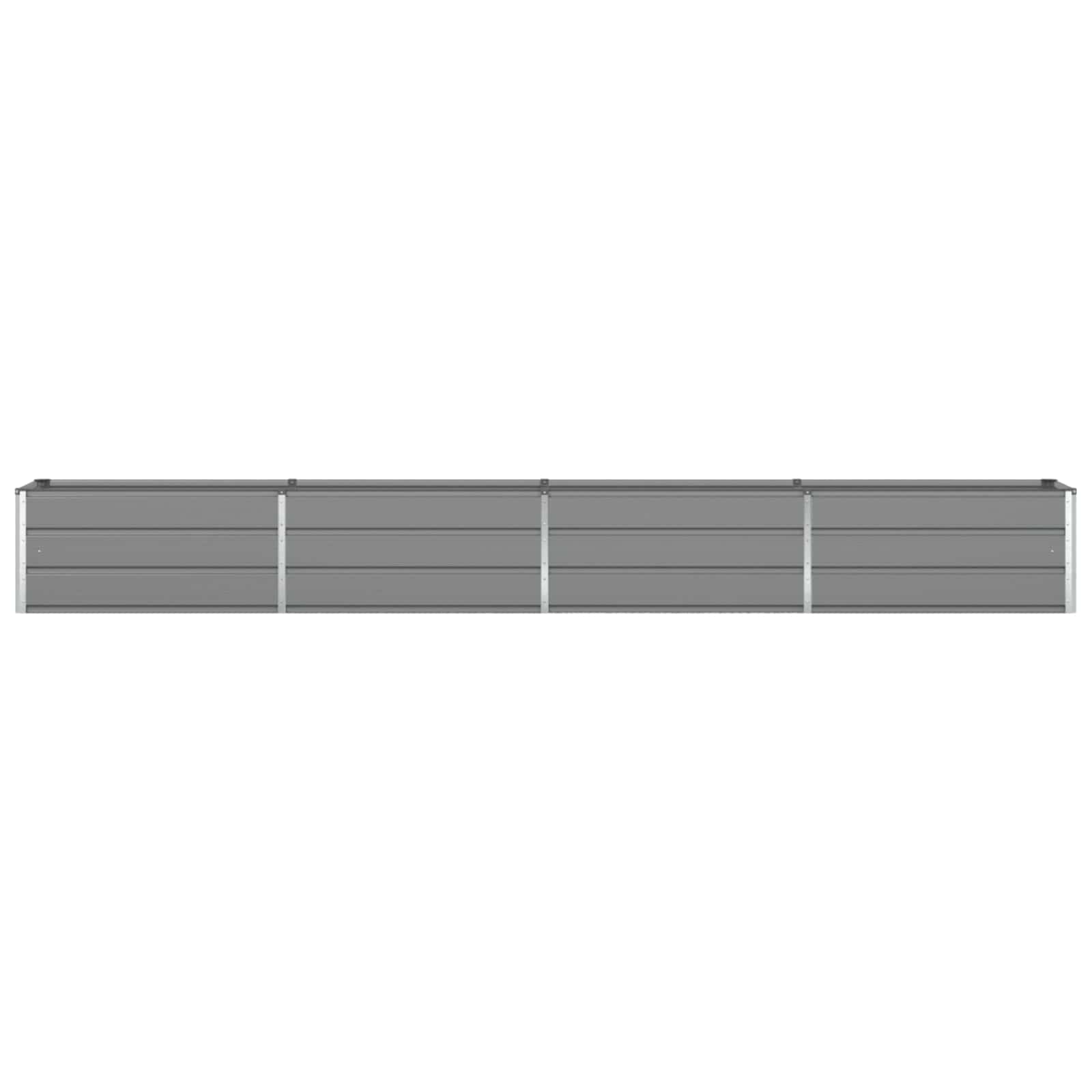Fioriera Grigio chiaro 385 x 50 x 45 cm Acciaio zincato
