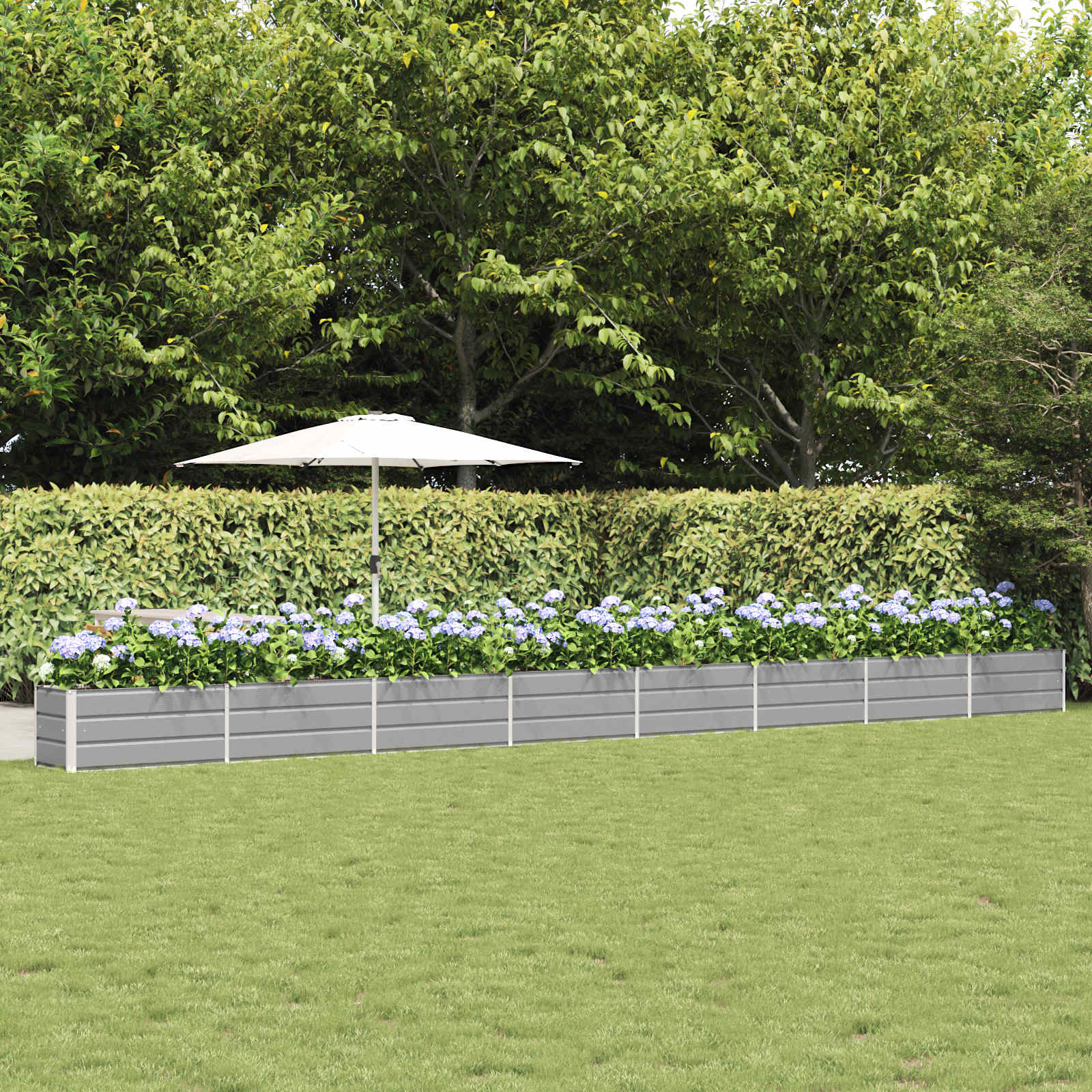 Fioriera Grigio chiaro 770 x 50 x 45 cm Acciaio zincato