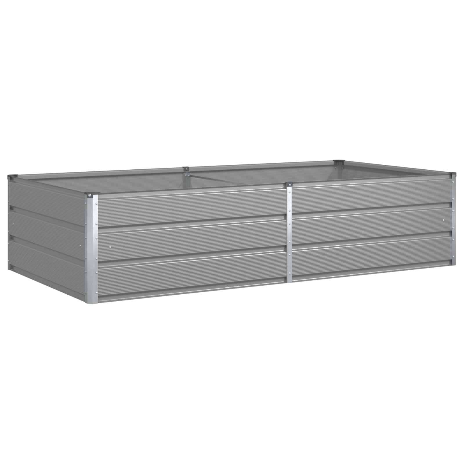 Fioriera Grigio Chiaro 195 x 100 x 45 cm Acciaio zincato