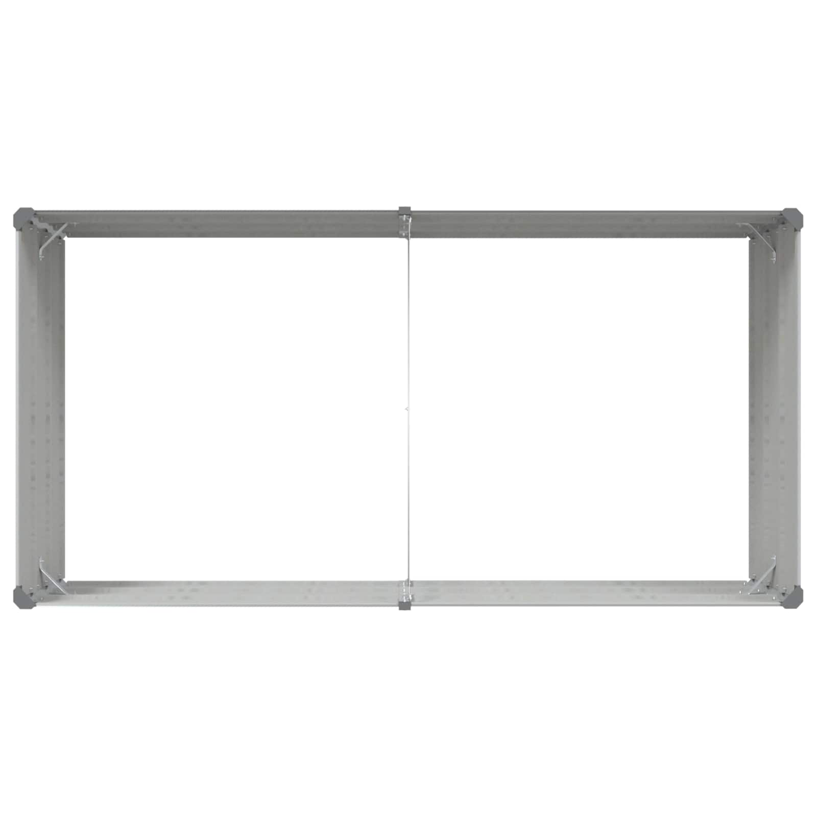 Fioriera Grigio Chiaro 195 x 100 x 45 cm Acciaio zincato