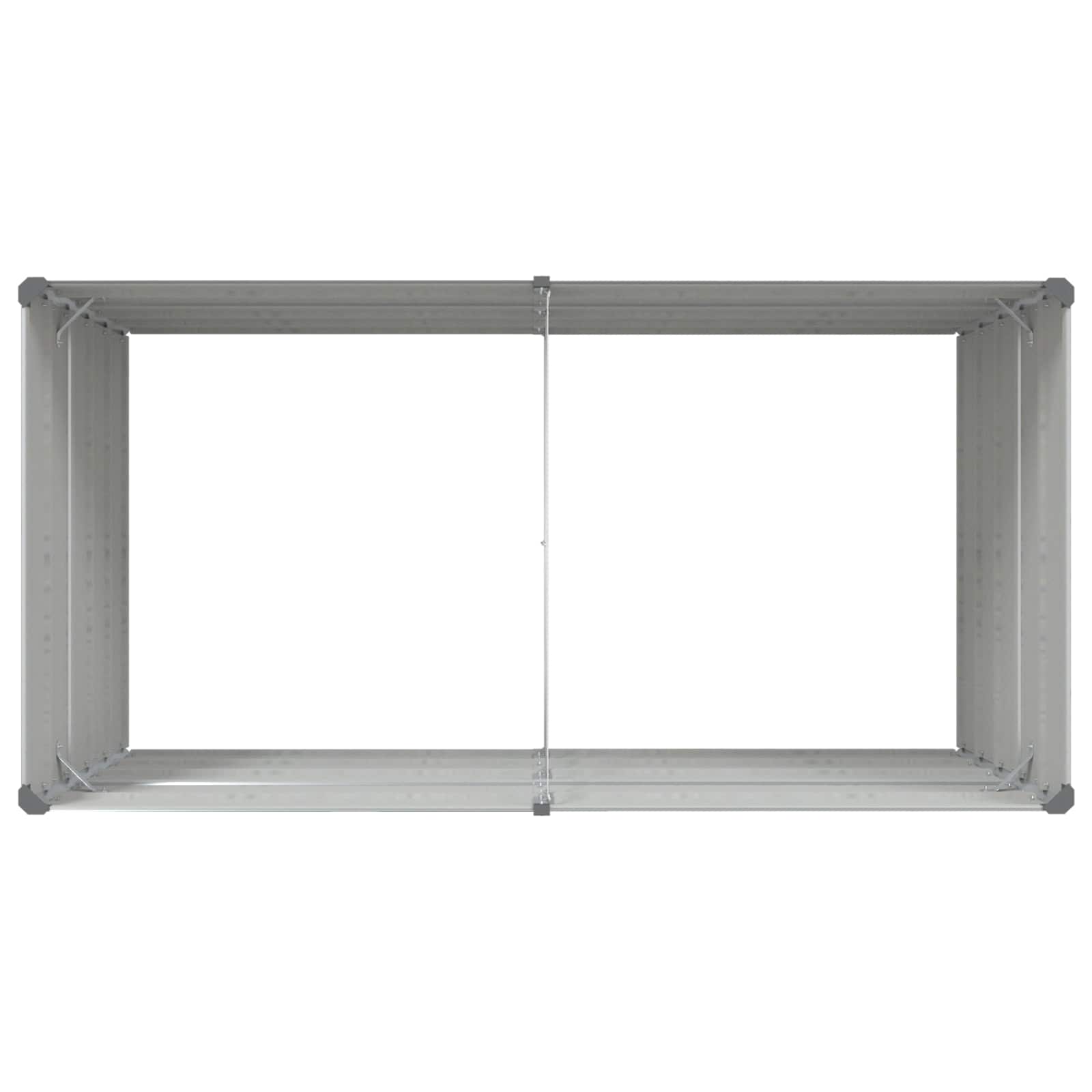 Fioriera Grigio Chiaro 195 x 100 x 75 cm Acciaio zincato