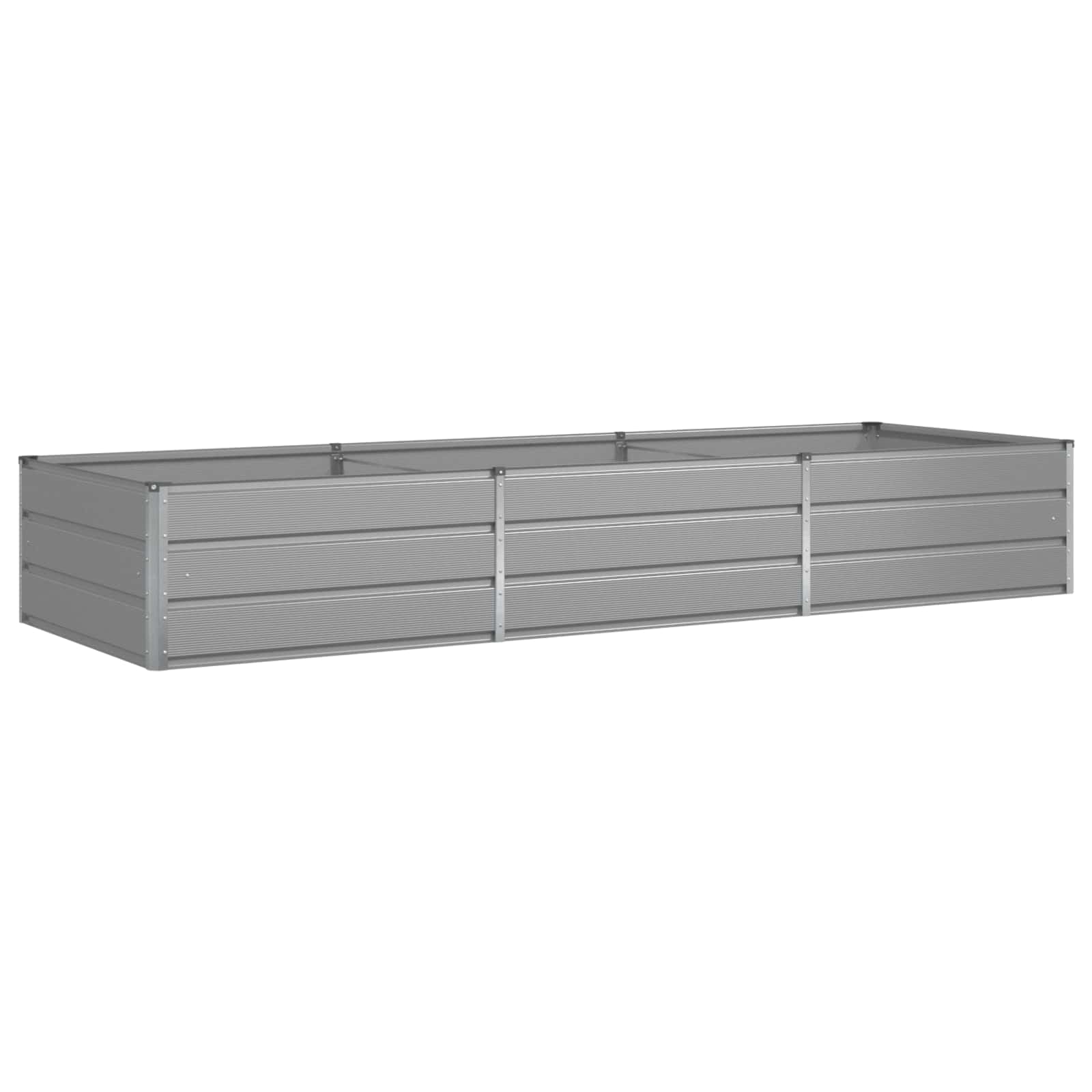 Fioriera Grigio Chiaro 290 x 100 x 45 cm Acciaio zincato