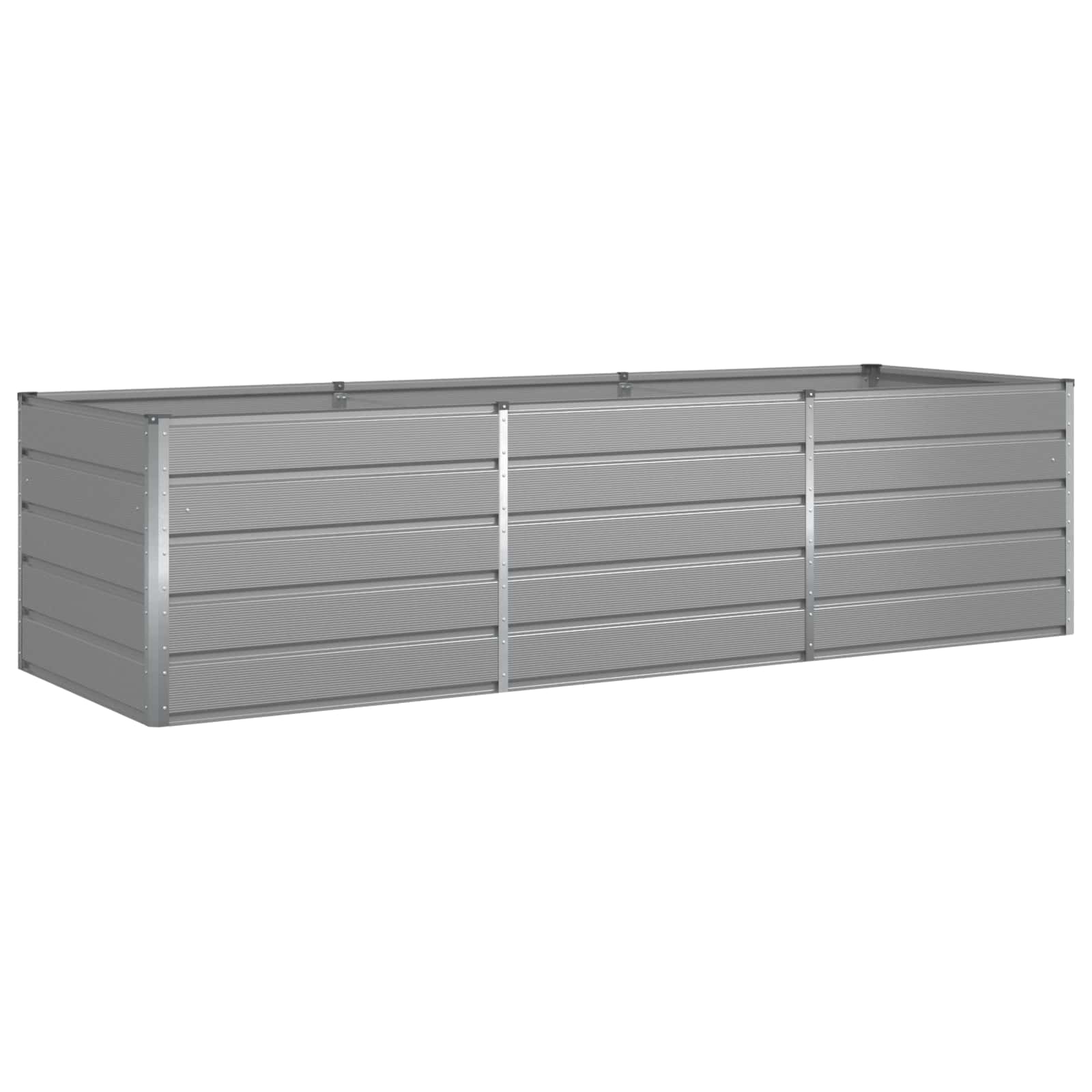 Fioriera Grigio Chiaro 290 x 100 x 75 cm Acciaio zincato