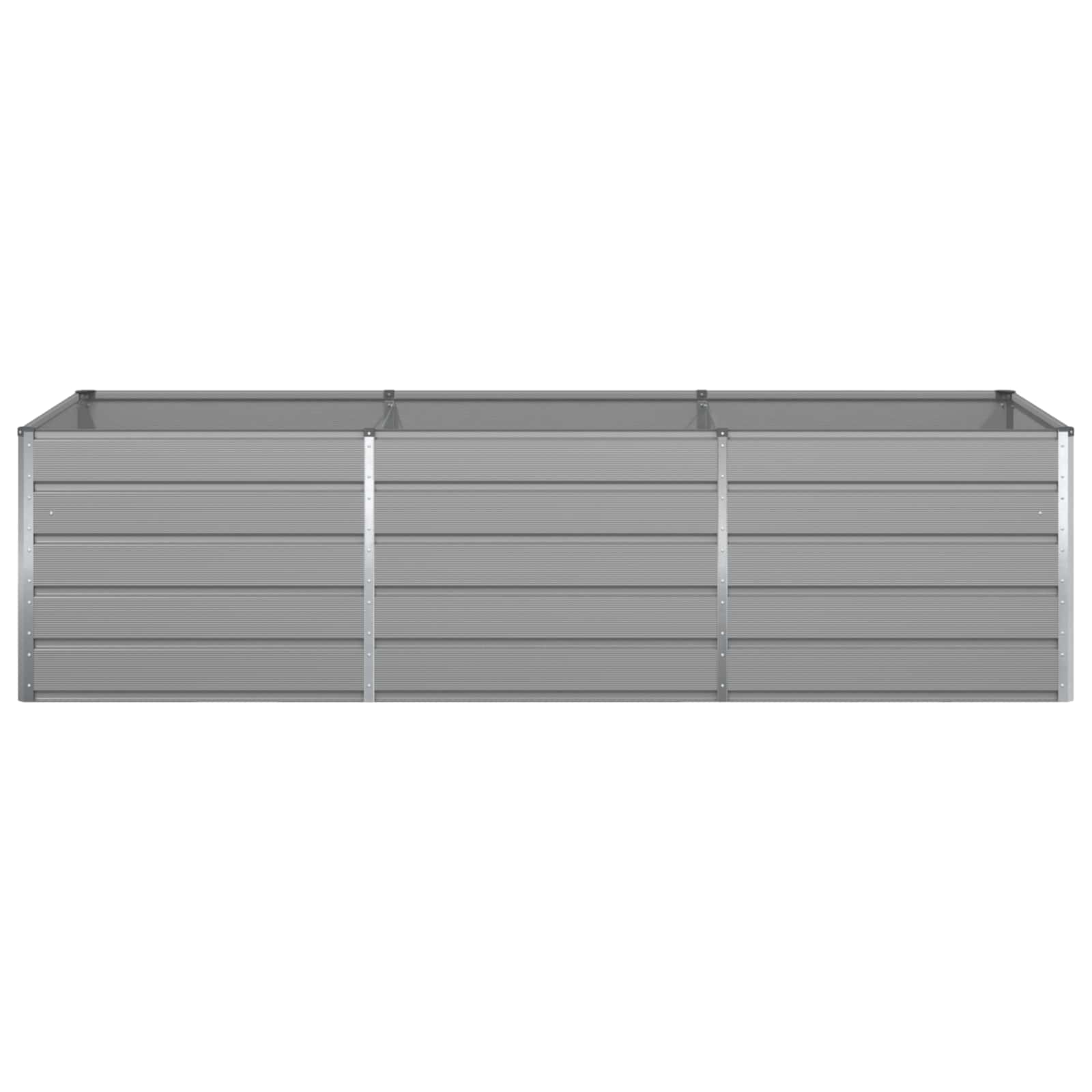 Fioriera Grigio Chiaro 290 x 100 x 75 cm Acciaio zincato