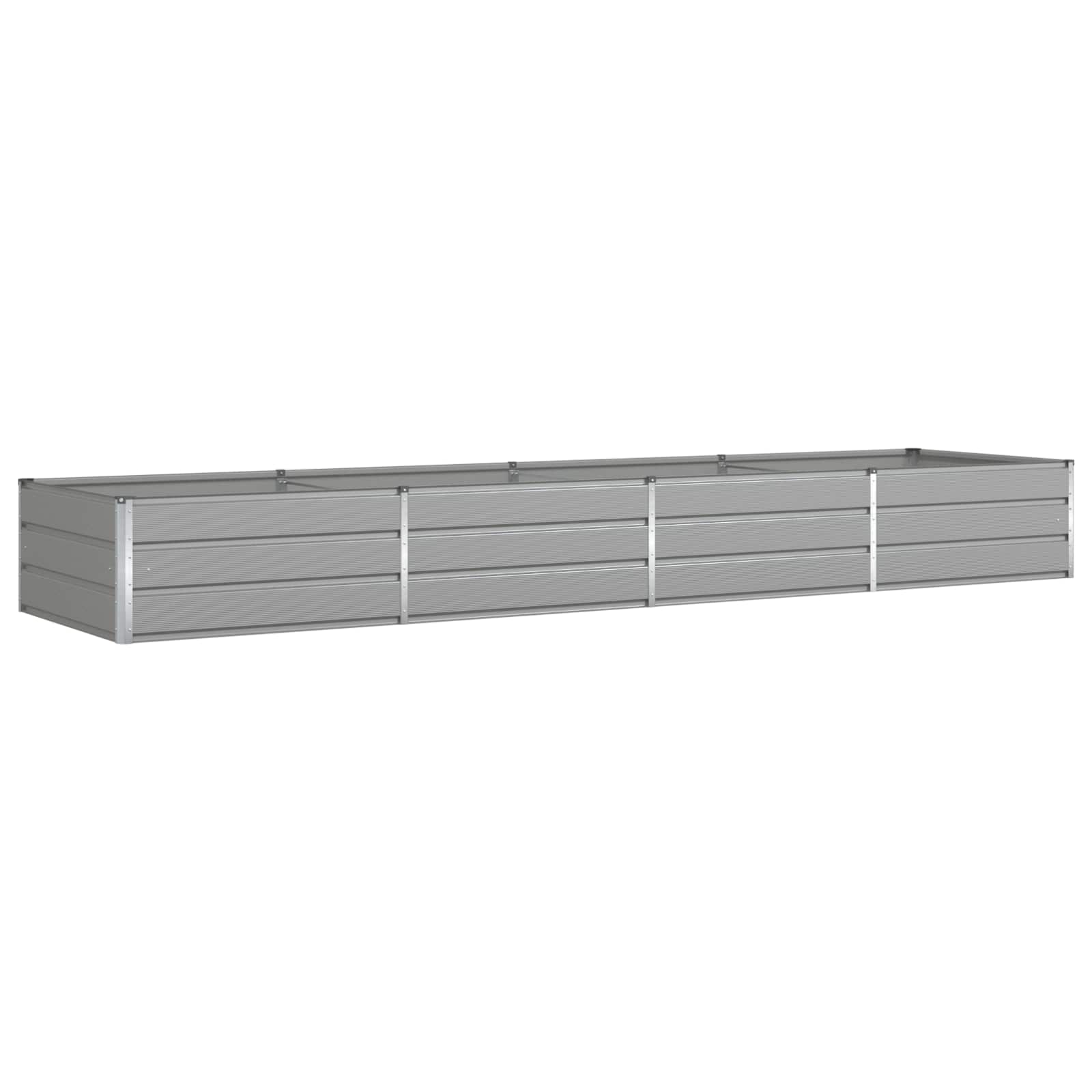 Fioriera Grigio Chiaro 385 x 100 x 45 cm Acciaio zincato