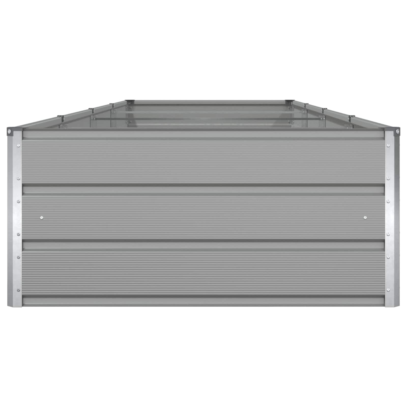 Fioriera Grigio Chiaro 385 x 100 x 45 cm Acciaio zincato
