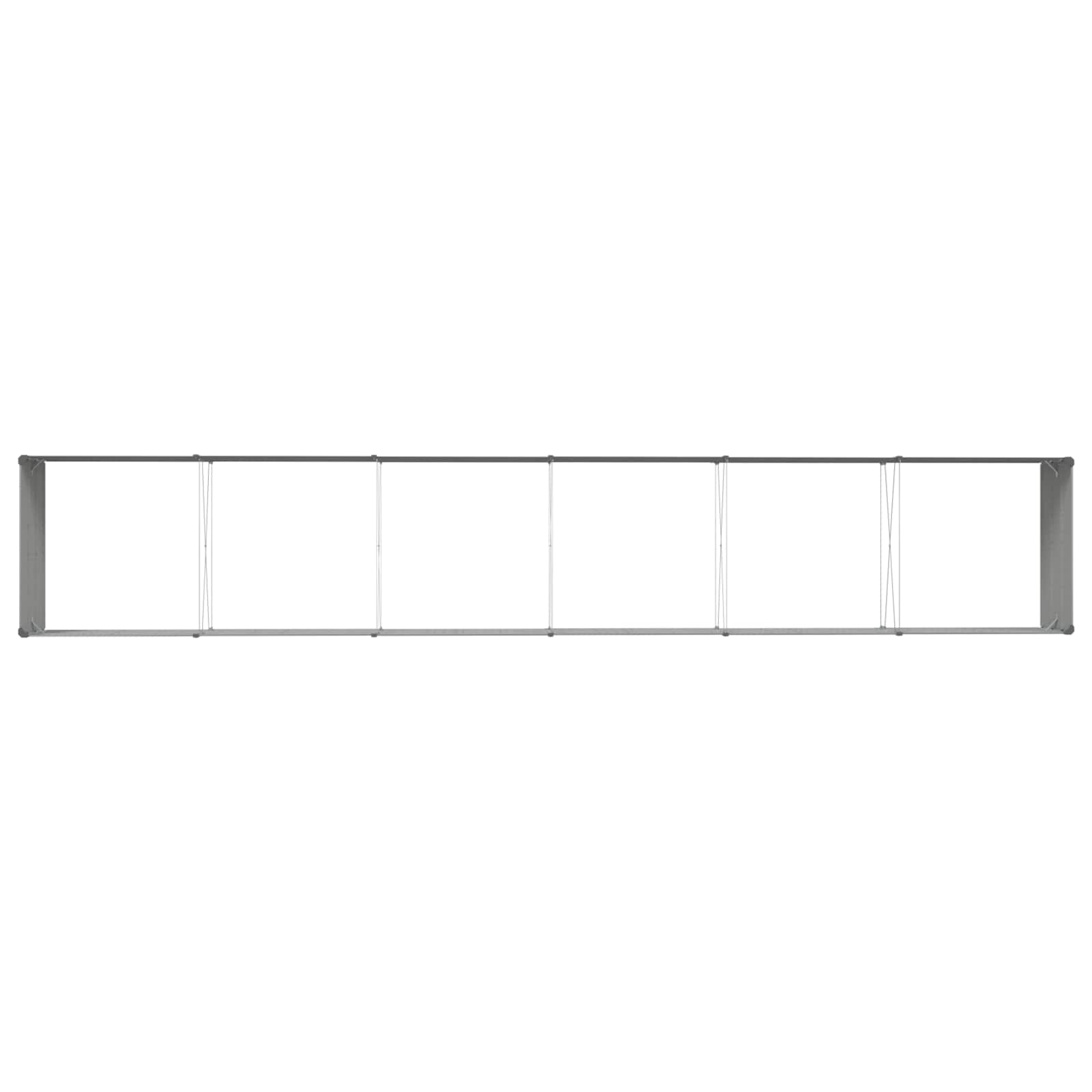 Fioriera Grigio Chiaro 580 x 100 x 45 cm Acciaio zincato