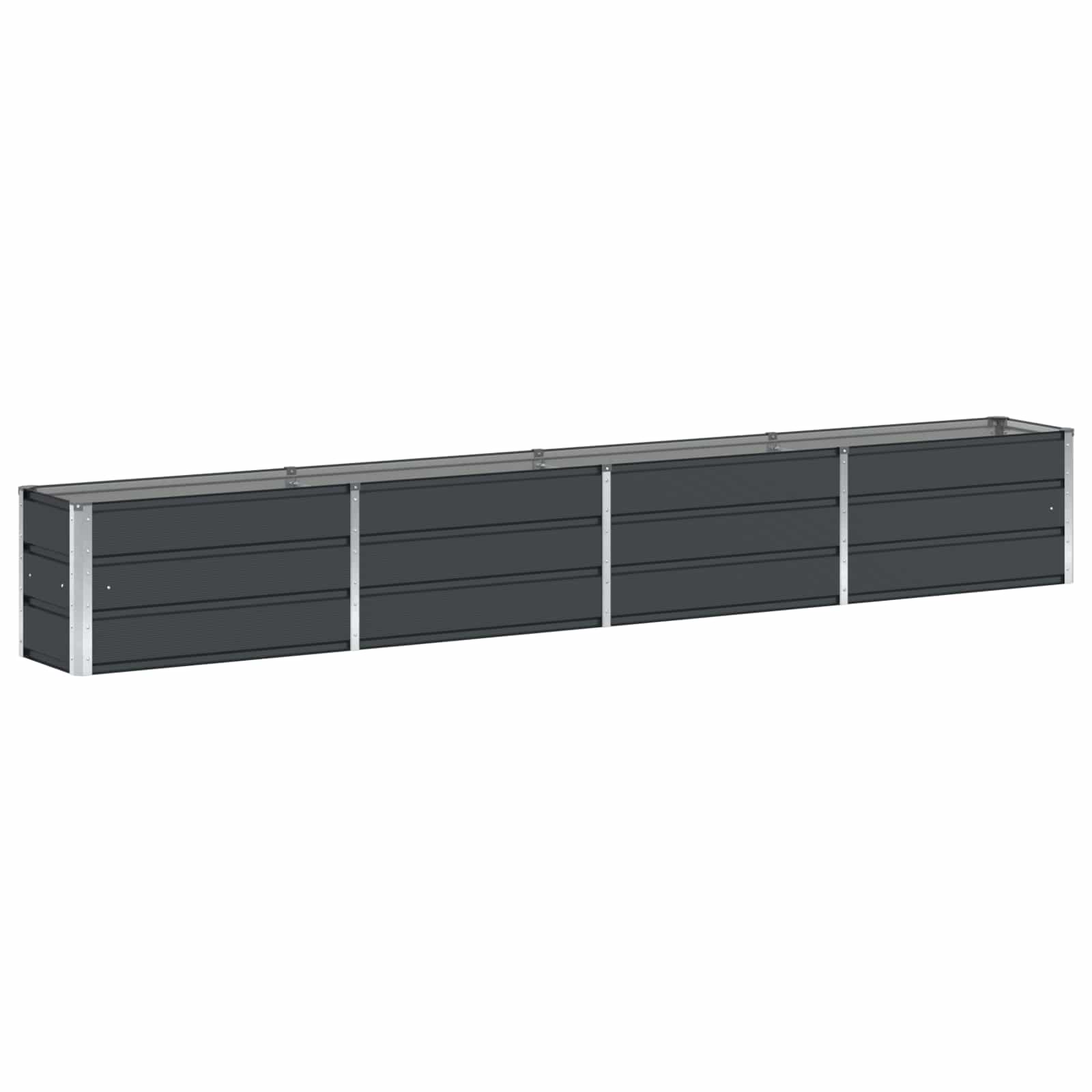 Fioriera Antracite 320 x 40 x 45 cm Acciaio