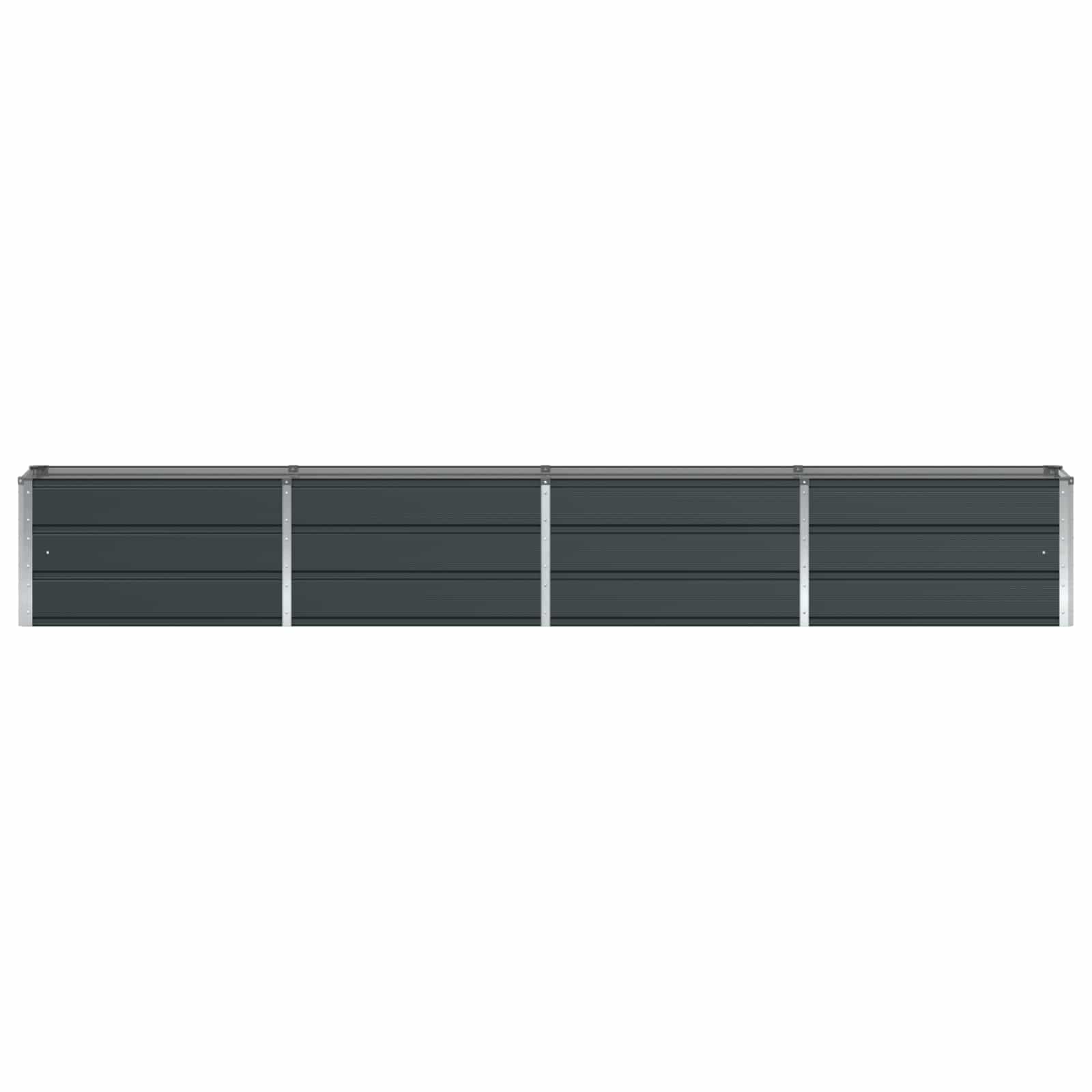 Fioriera Antracite 320 x 40 x 45 cm Acciaio