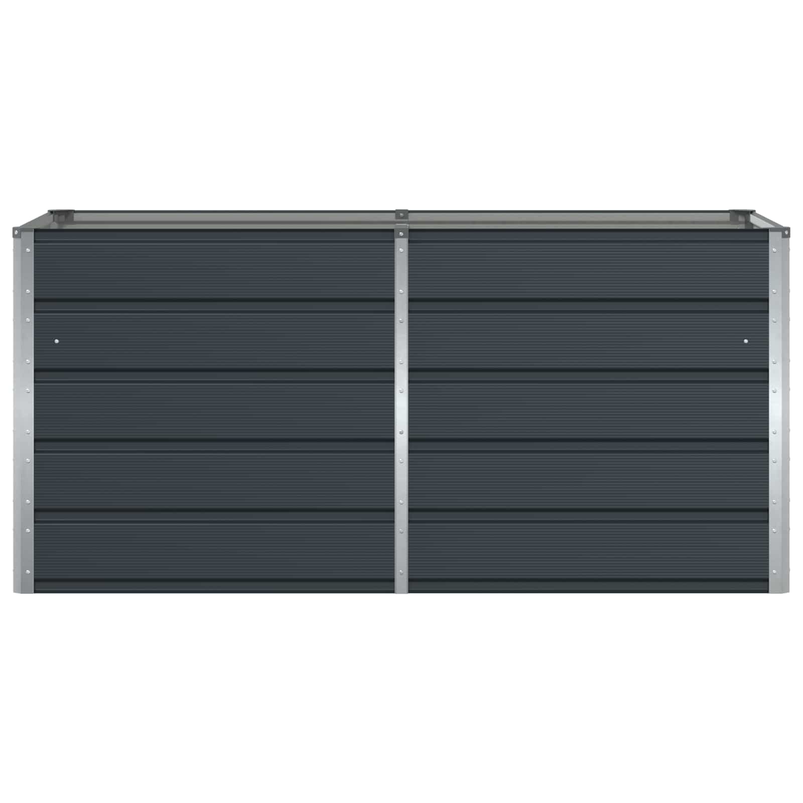 Fioriera Antracite 160 x 80 x 75 cm Acciaio