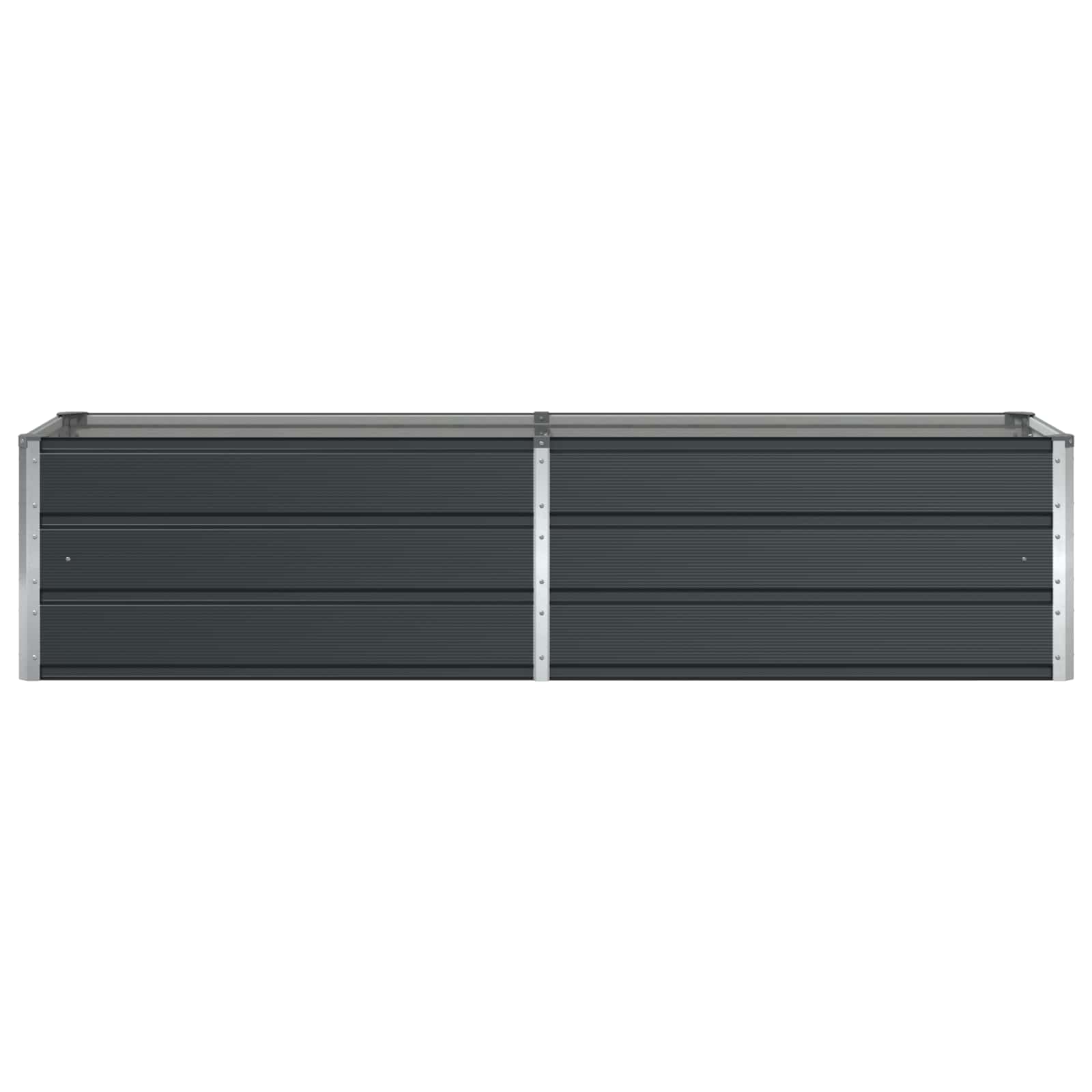 Fioriera Antracite 195 x 50 x 45 cm Acciaio zincato