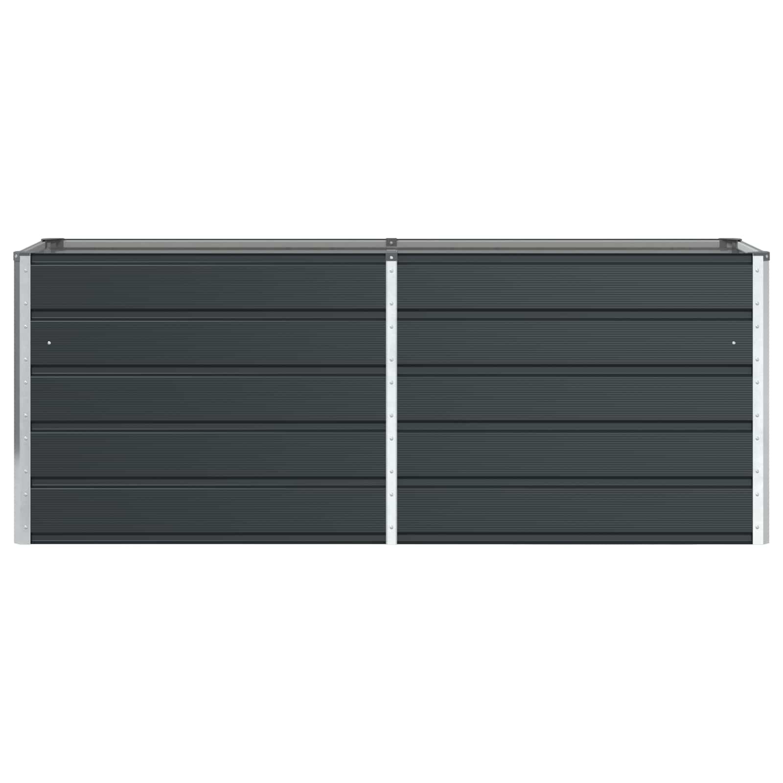 Fioriera Antracite 195 x 50 x 75 cm Acciaio zincato