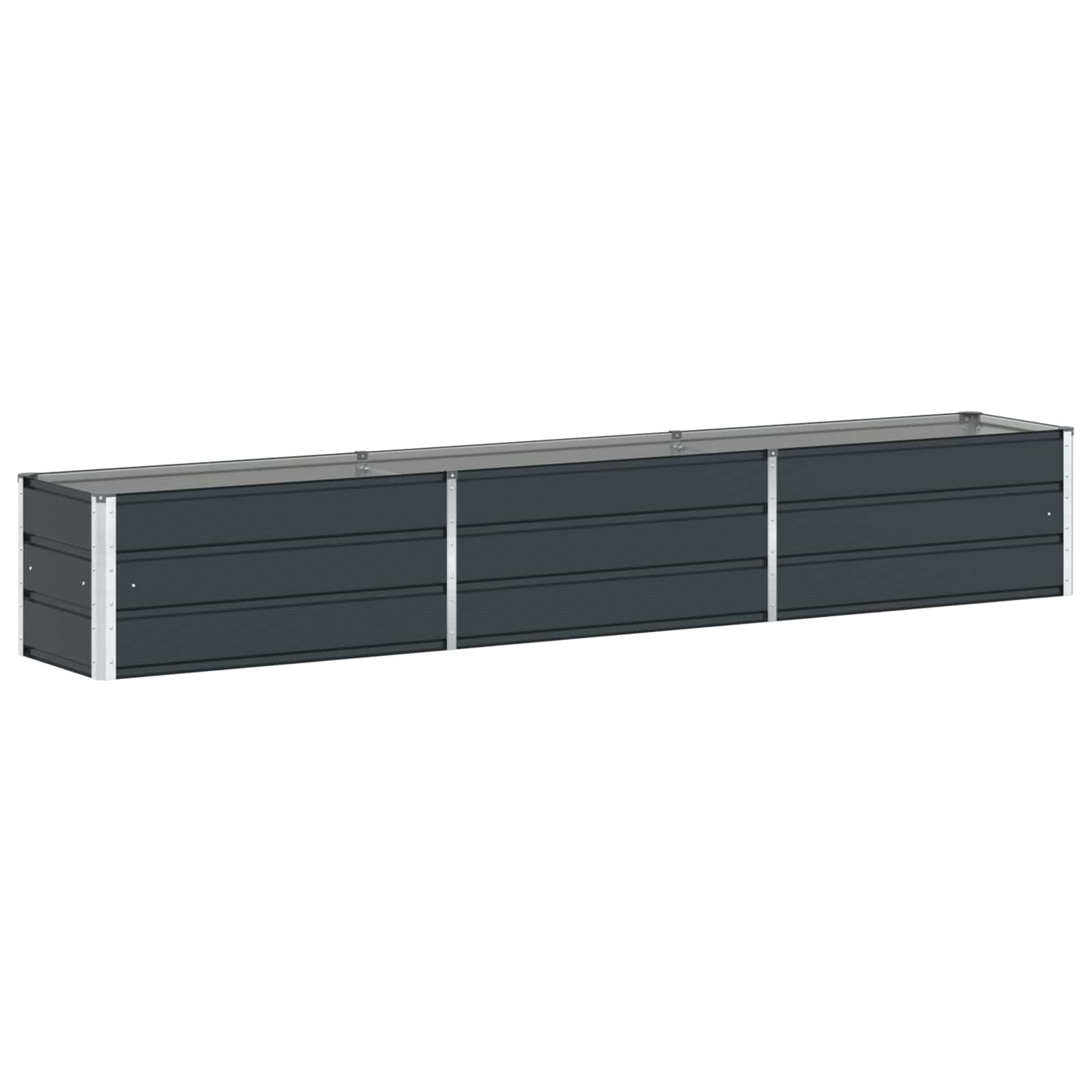 Fioriera Antracite 290 x 50 x 45 cm Acciaio zincato