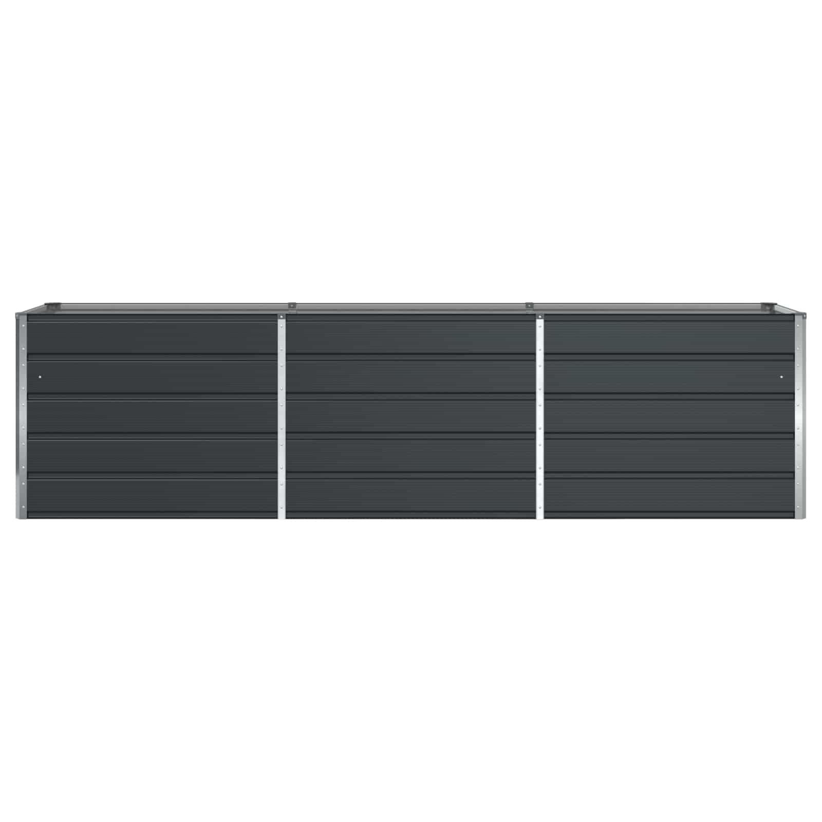 Fioriera Antracite 290 x 50 x 75 cm Acciaio zincato