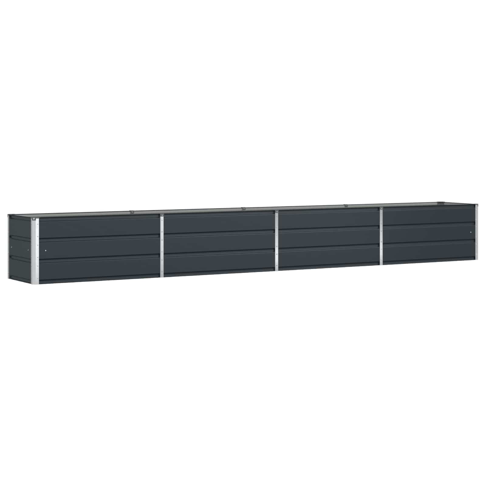 Fioriera Antracite 385 x 50 x 45 cm Acciaio zincato