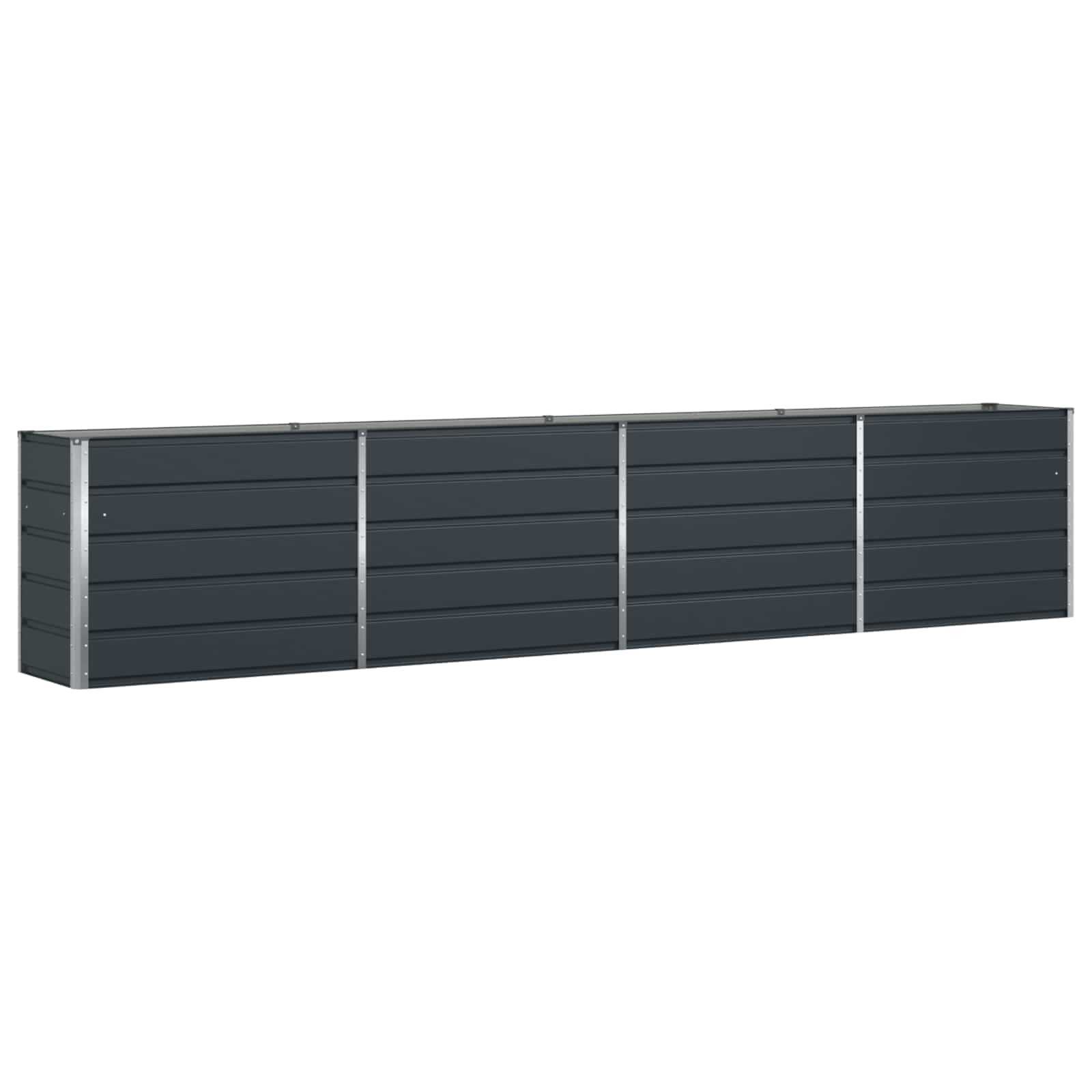 Fioriera Antracite 385 x 50 x 75 cm Acciaio zincato