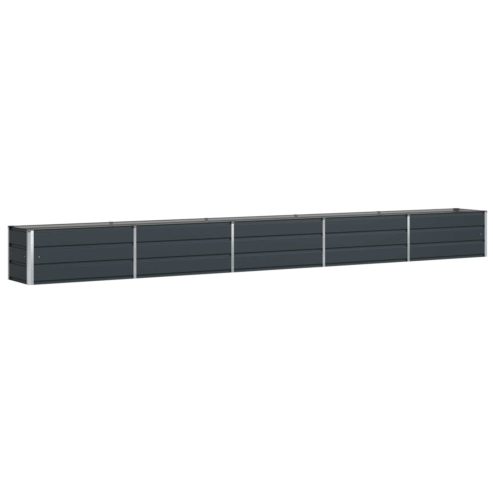 Fioriera Antracite 480 x 50 x 45 cm Acciaio zincato