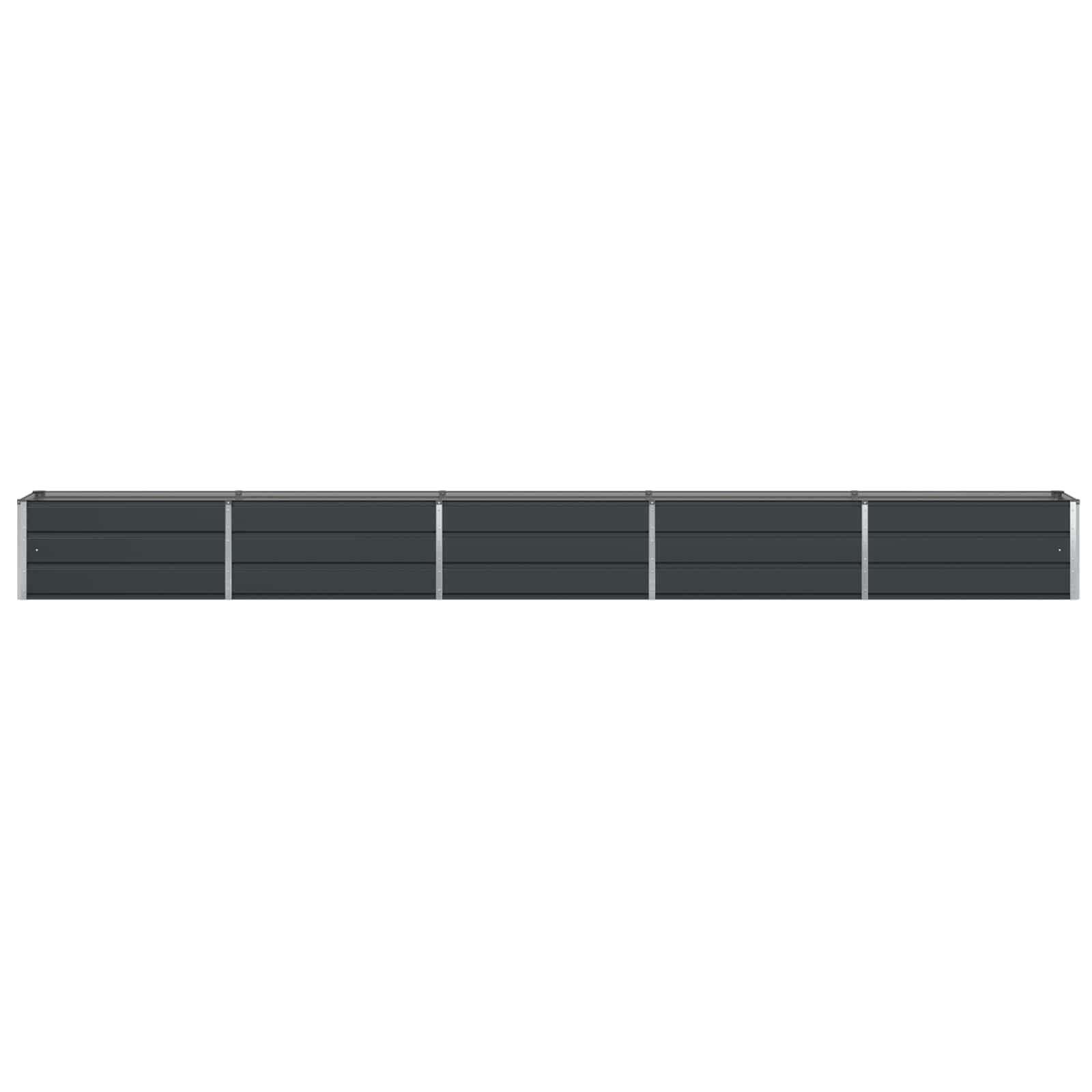 Fioriera Antracite 480 x 50 x 45 cm Acciaio zincato