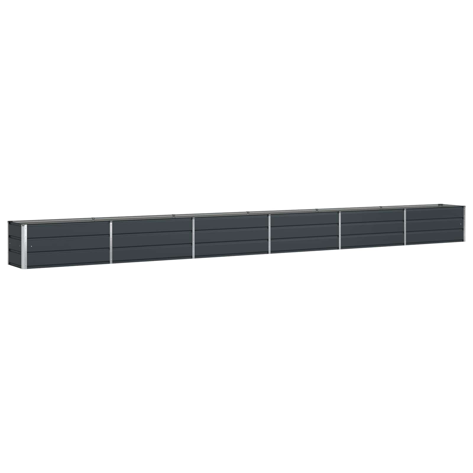 Fioriera Antracite 580 x 50 x 45 cm Acciaio zincato