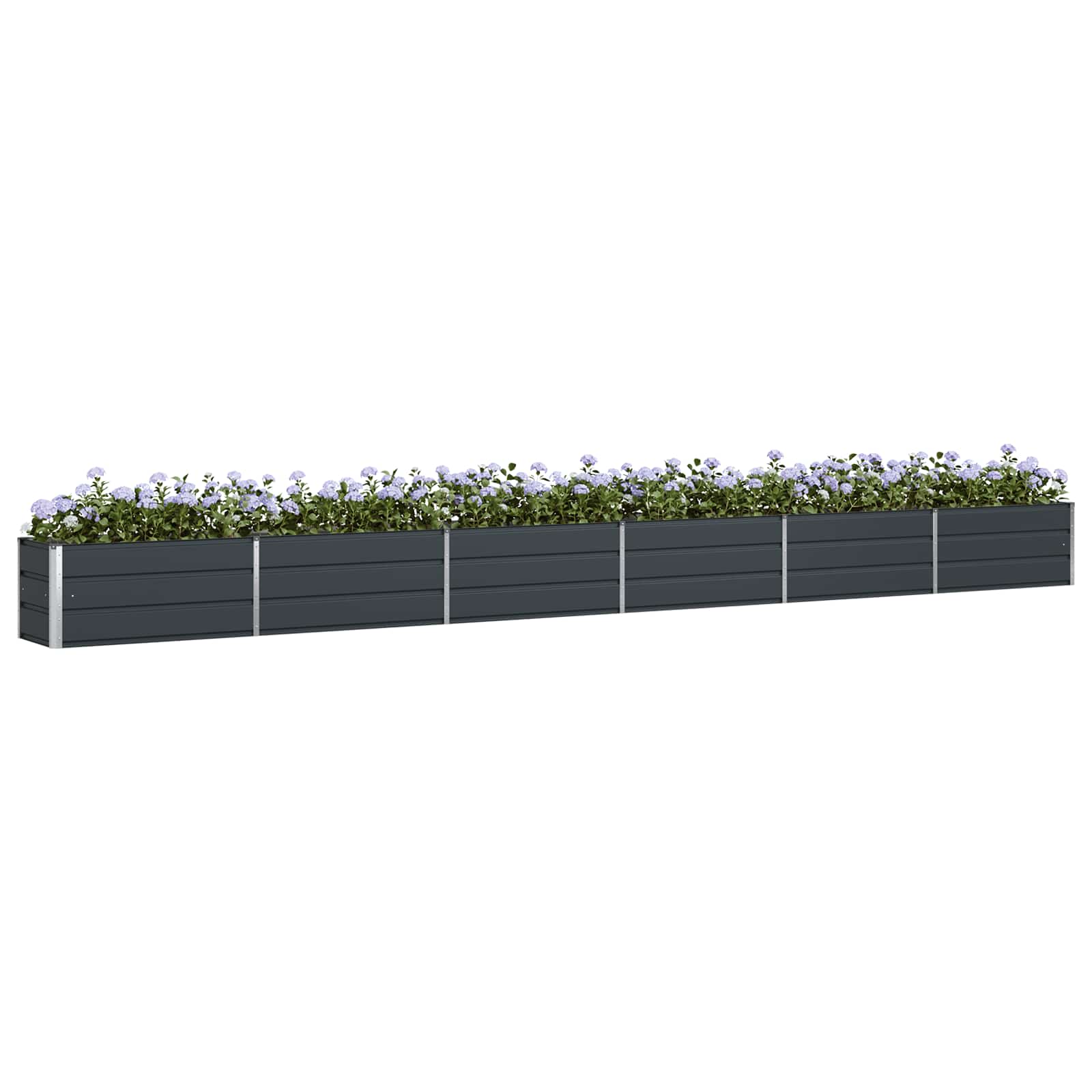 Fioriera Antracite 580 x 50 x 45 cm Acciaio zincato