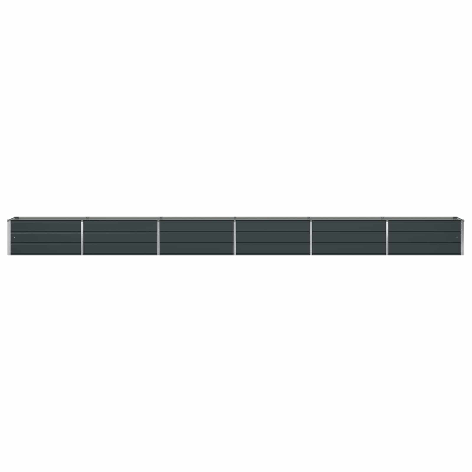 Fioriera Antracite 580 x 50 x 45 cm Acciaio zincato